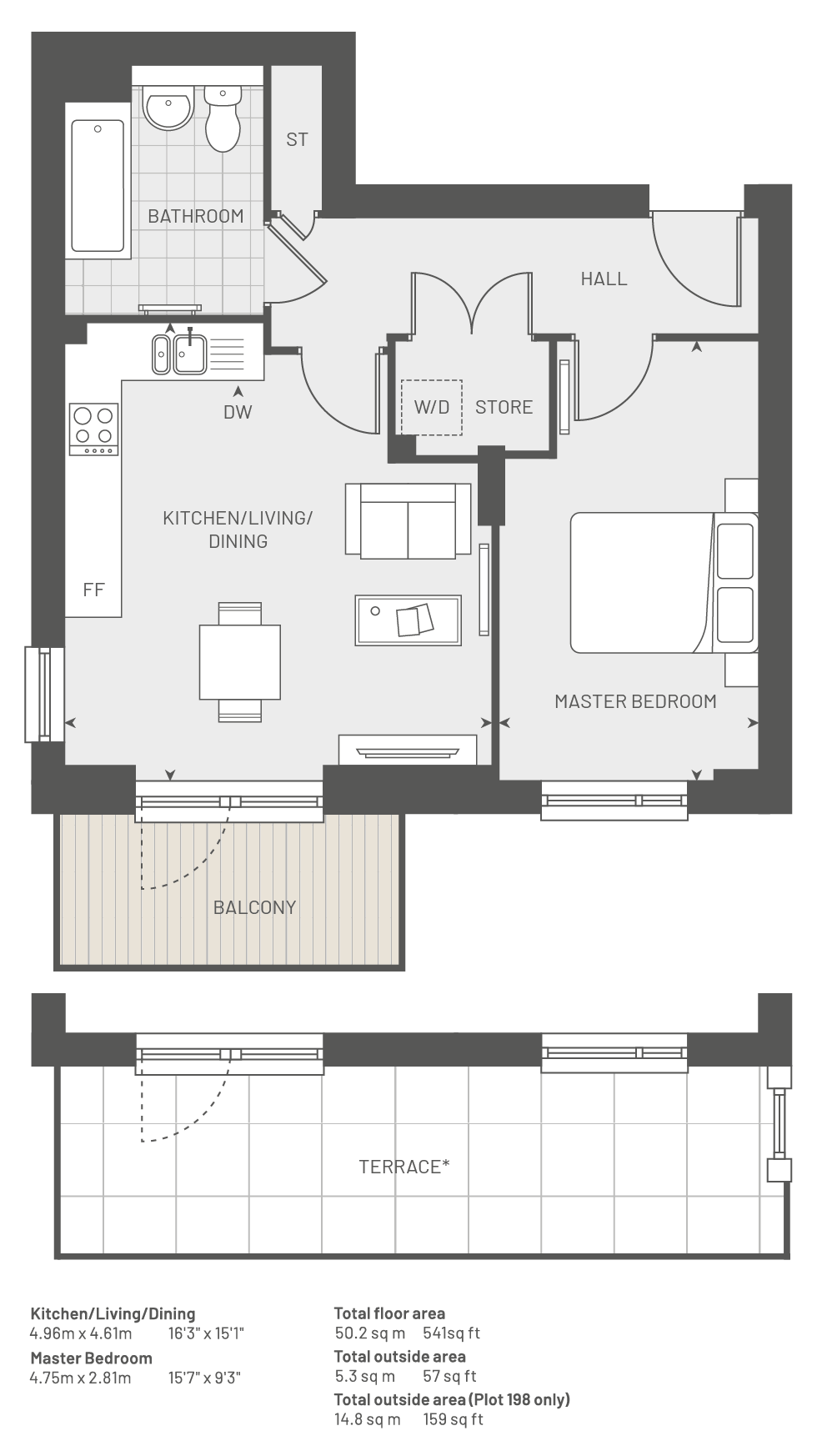 The Cherry 0216, Albert Road>, Barnet floorplan