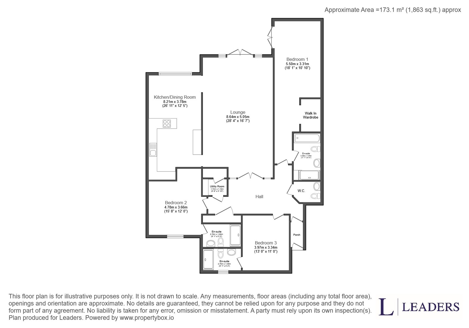 Flat 11, Mirage, 33, Shore Road, Dorset floorplan