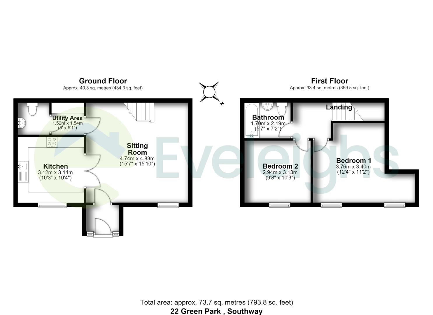 22 Green Park, Southway Drive, Bristol floorplan