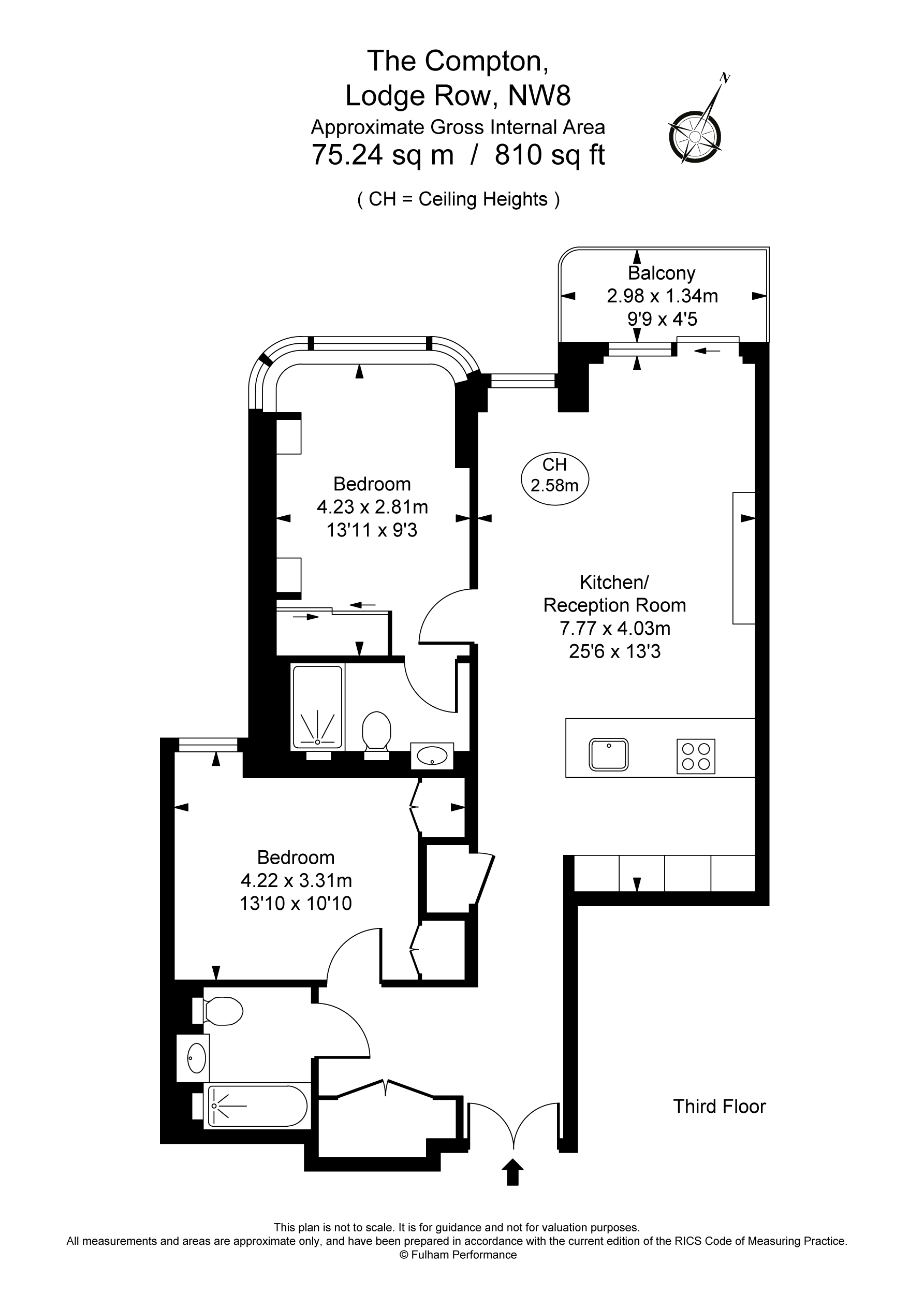2 Bedrooms Flat to rent in 30 Lodge Road, London NW87Es NW8