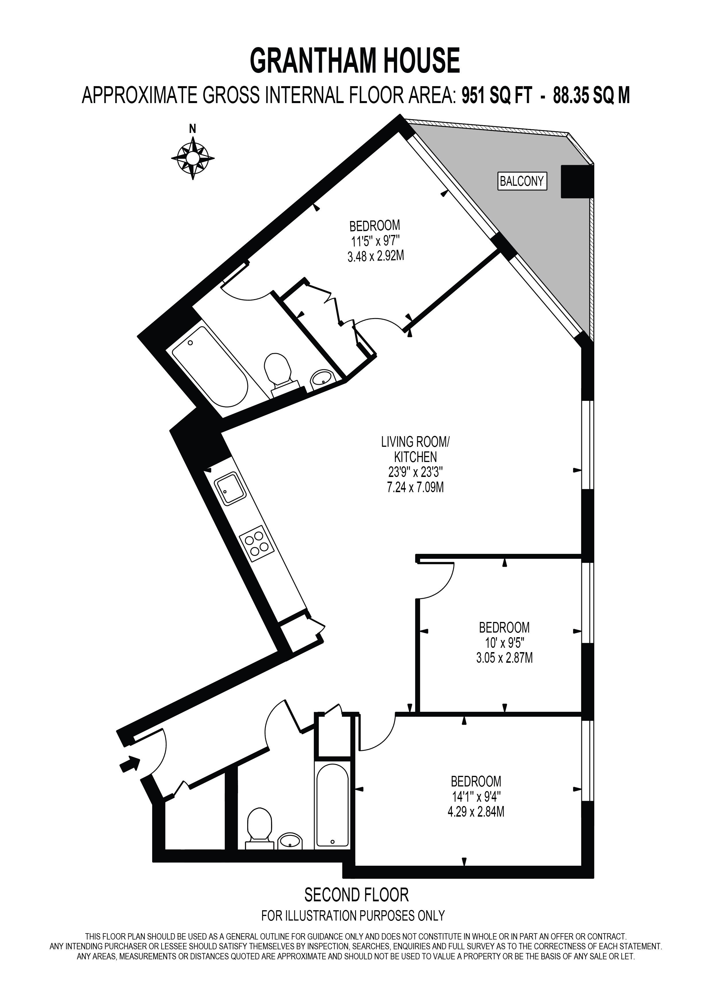 3 Bedrooms Flat to rent in Grantham House, London City Island, London E14