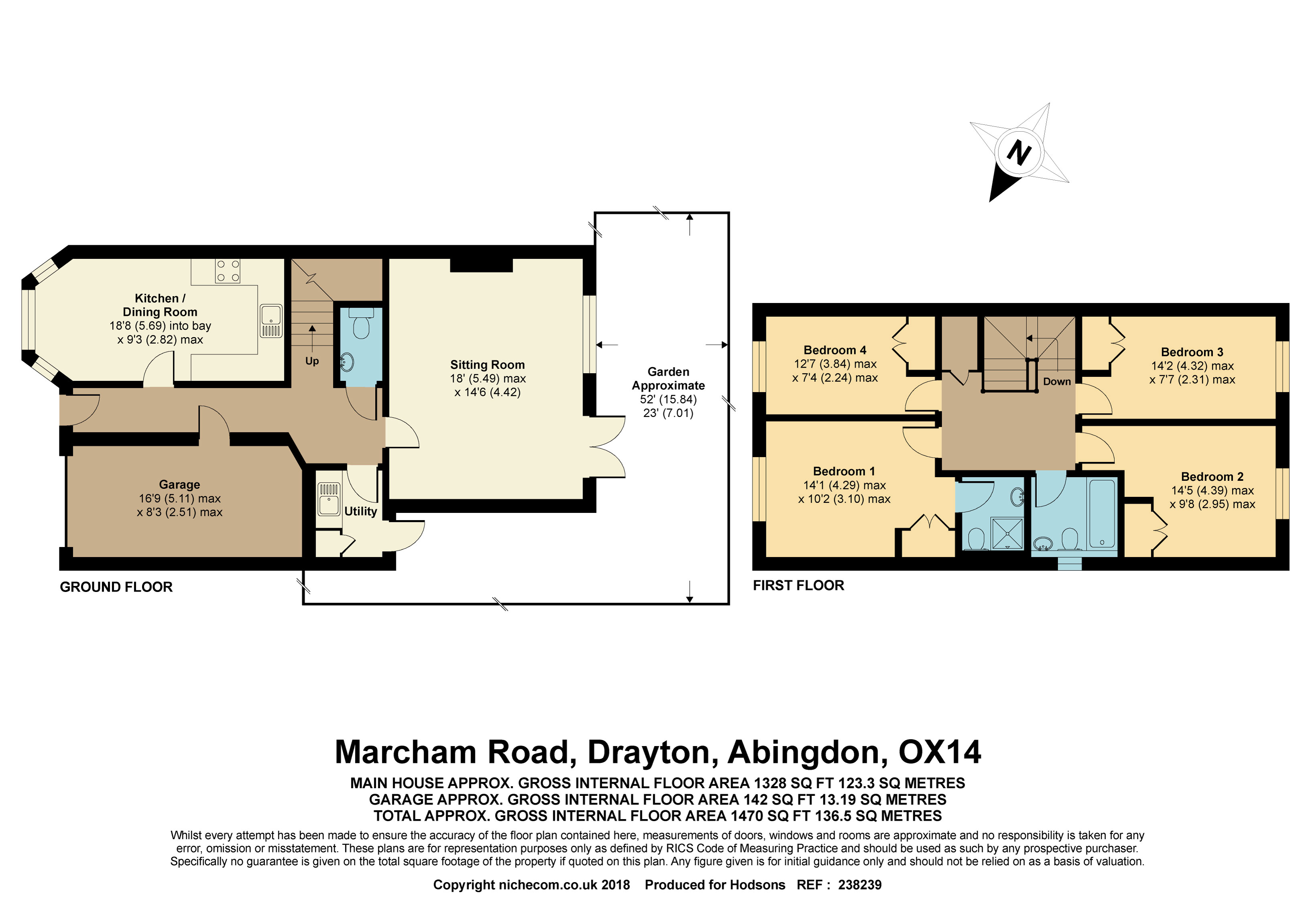 4 Bedrooms  to rent in Marcham Road, Drayton, Abingdon OX14