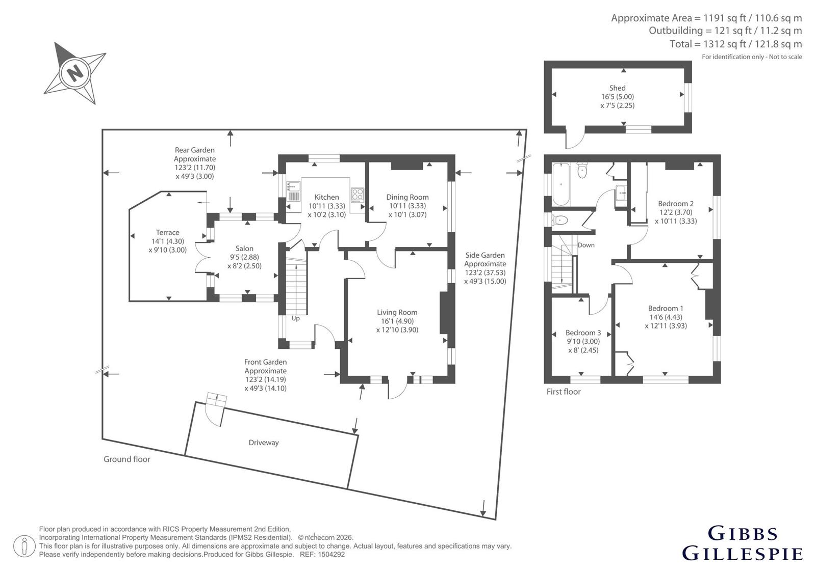 207, Hampermill Lane, Hertfordshire floorplan
