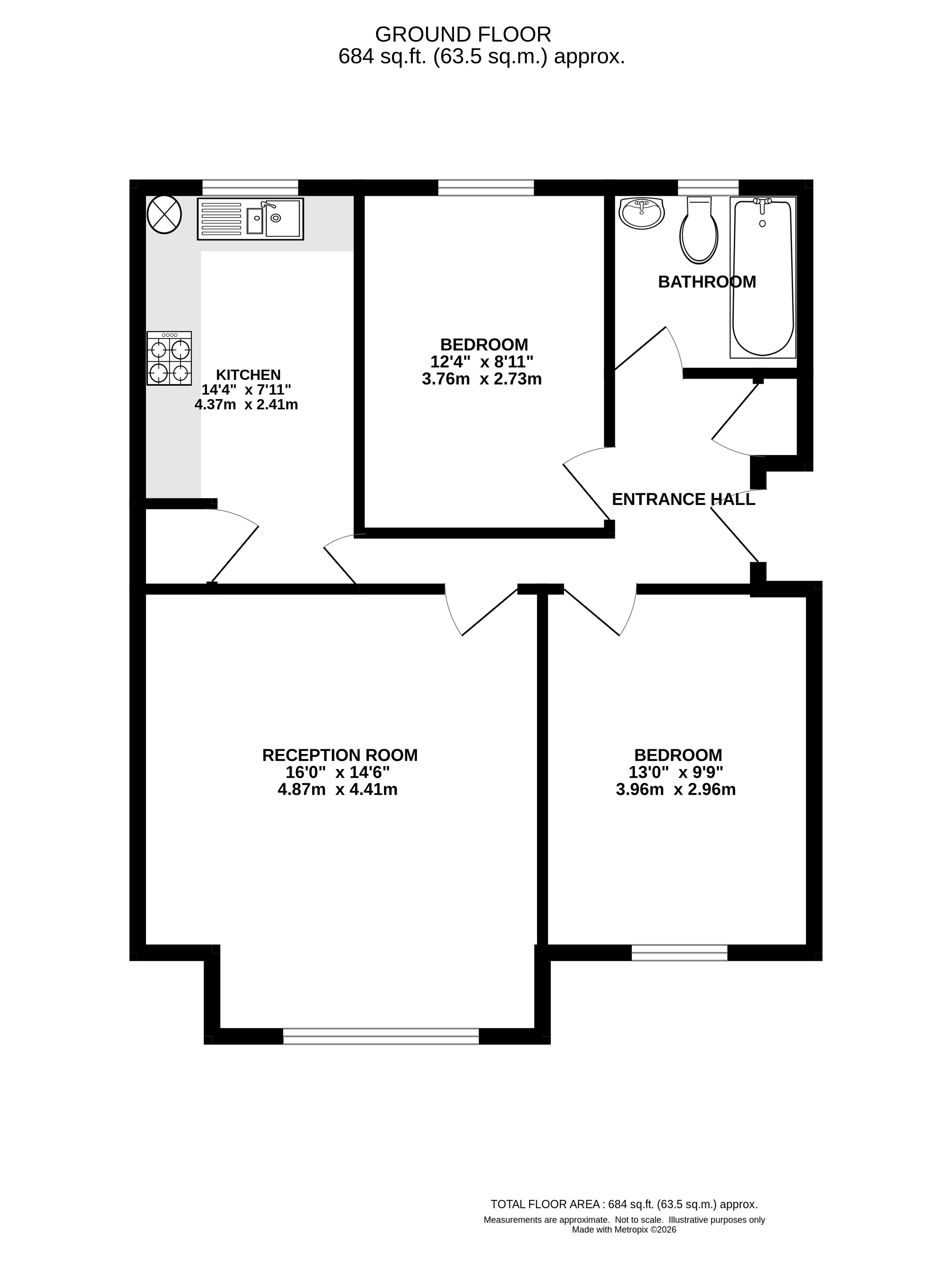 18 Swan Court, Old Mill Close, Exeter floorplan