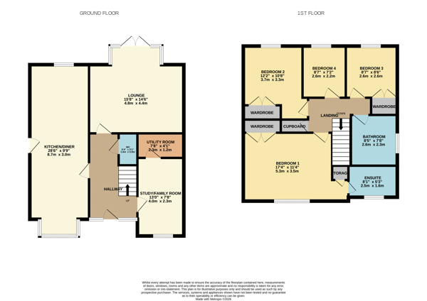 63, Burns Avenue, Larbert floorplan