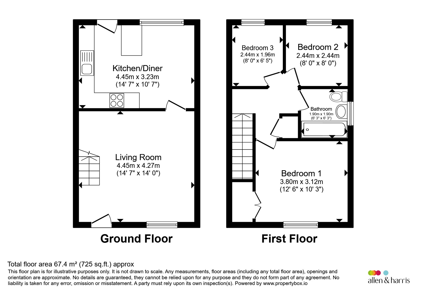 9, Orchard Close, Westbury floorplan