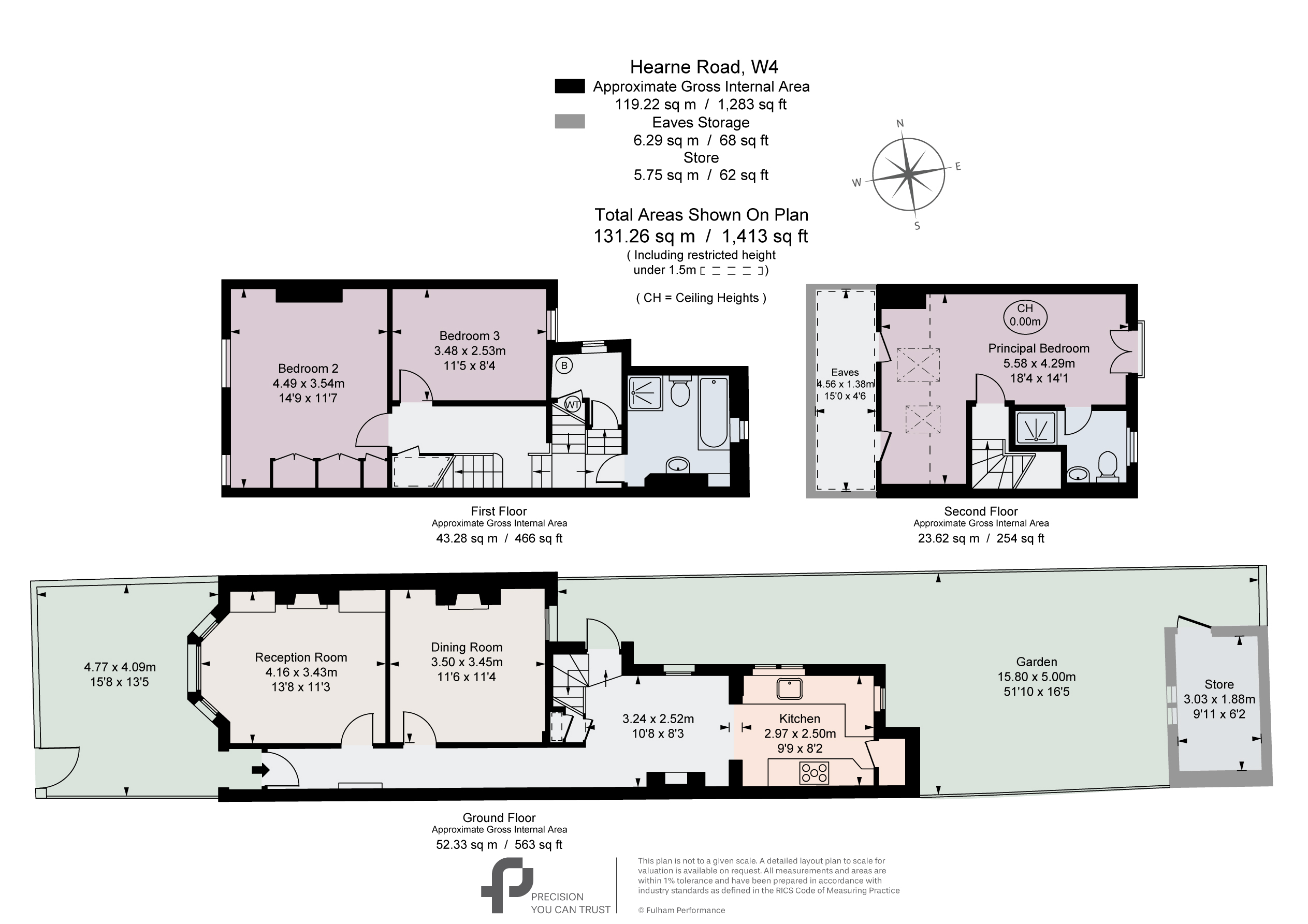 3, Hearne Road, London floorplan