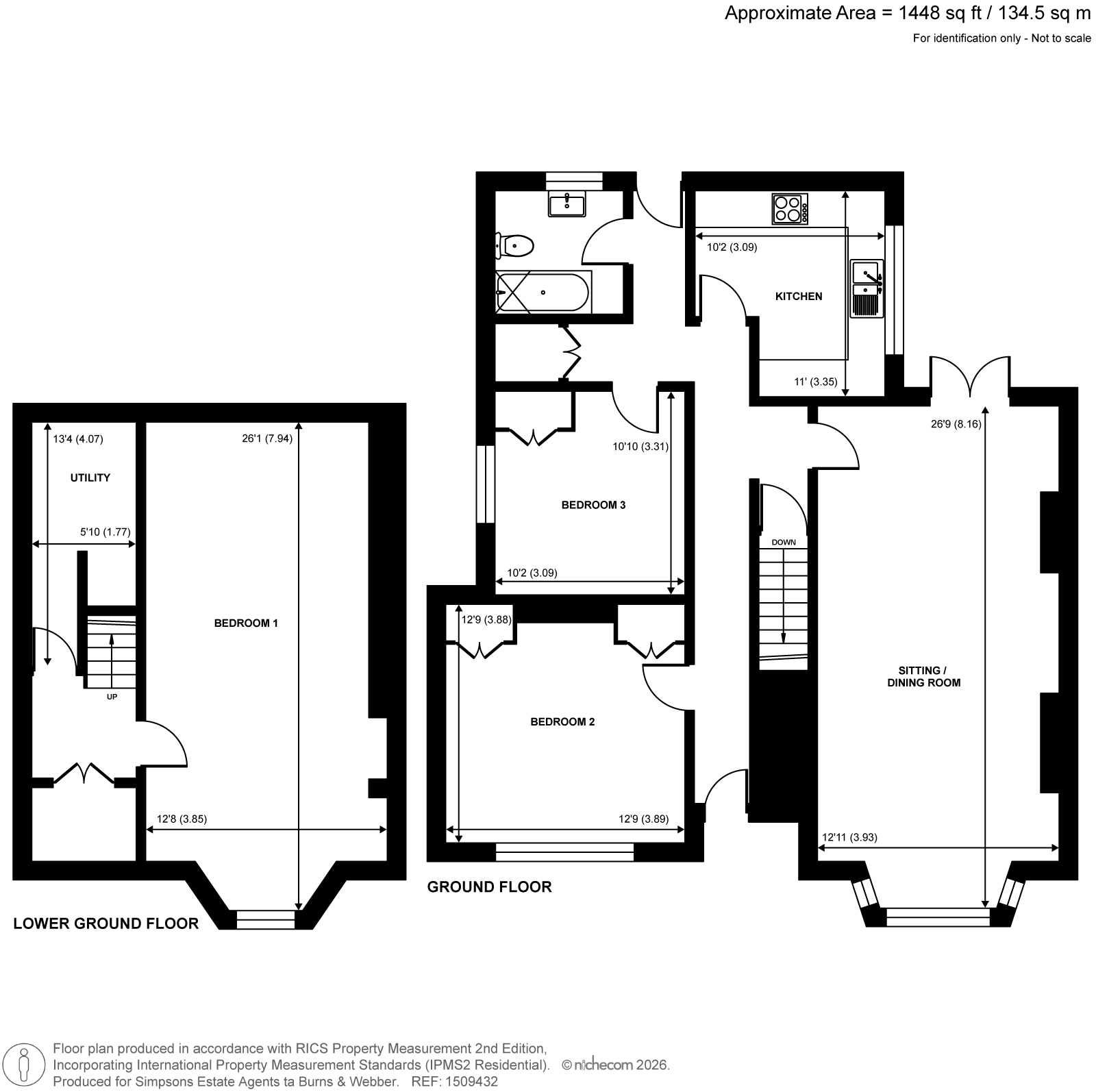 32, Upper Queen Street, Surrey floorplan