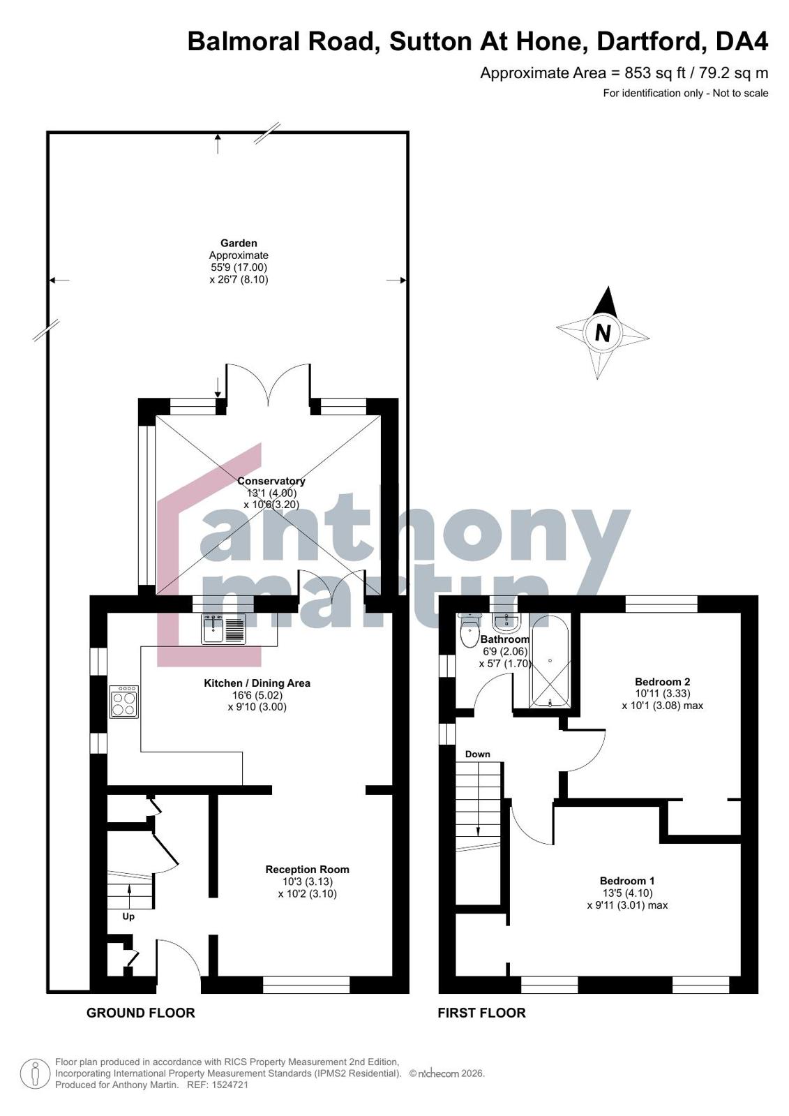 76, Balmoral Road, Dartford floorplan