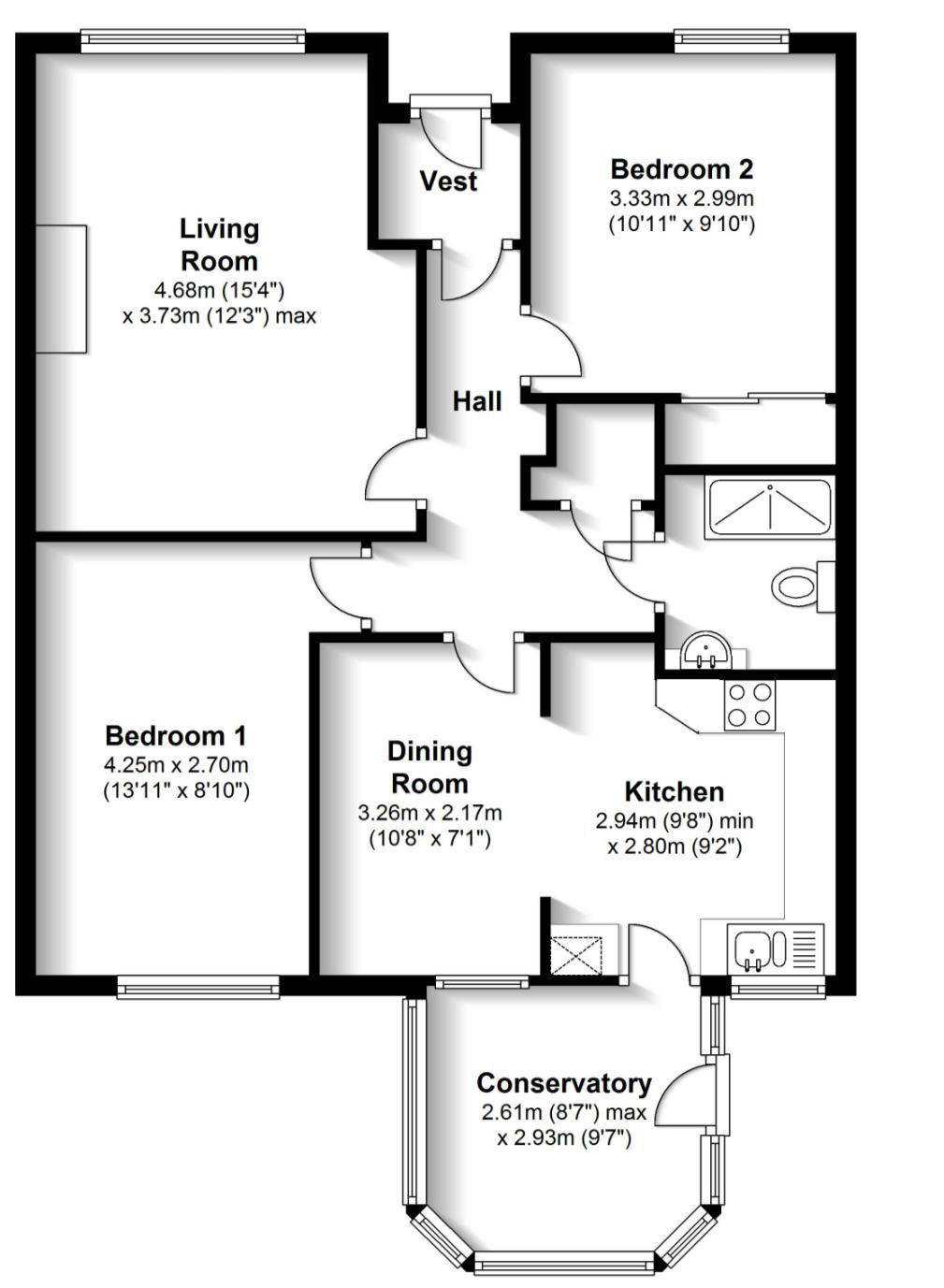 4, Dochart Place, Comrie , Comrie floorplan