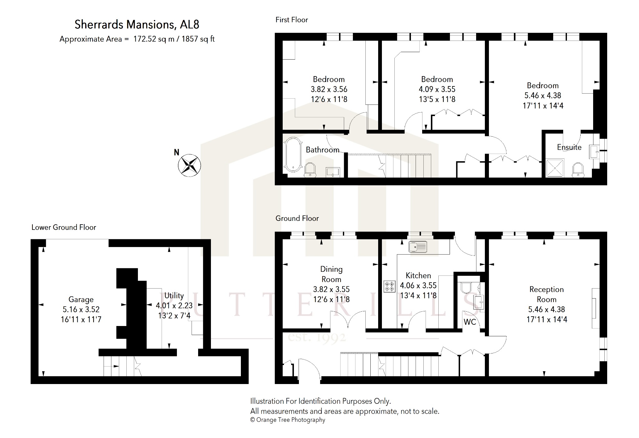 3 Sherrards Mansions, Welwyn Garden City, Hertfordshire floorplan