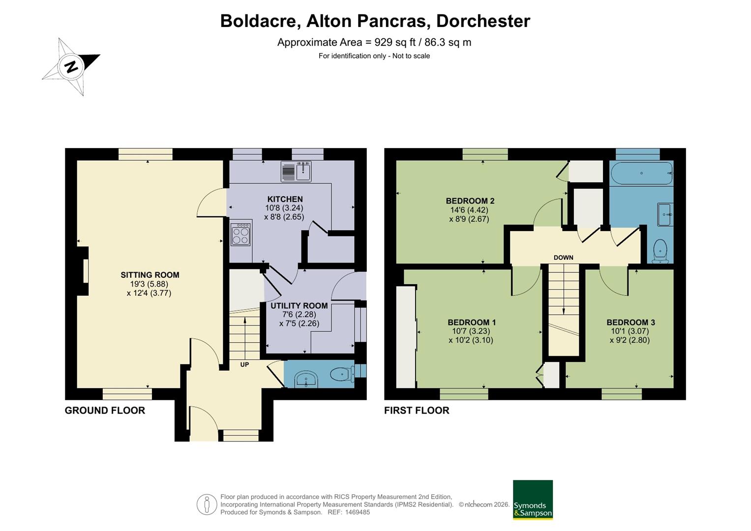 8 Boldacre, Boldacre, Dorchester floorplan