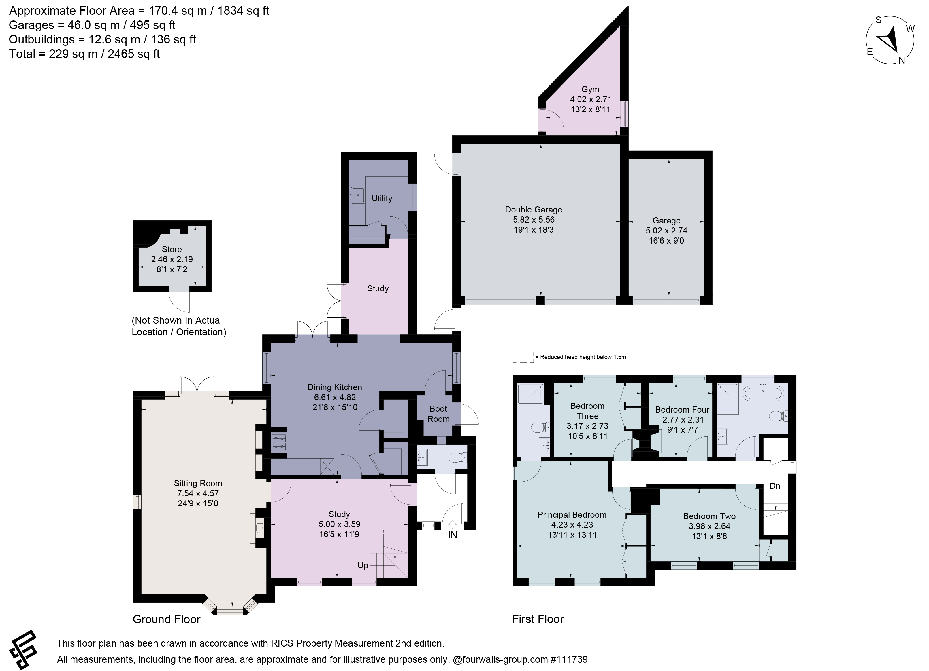 Down Hall House,, Brent Pelham, Hertfordshire floorplan