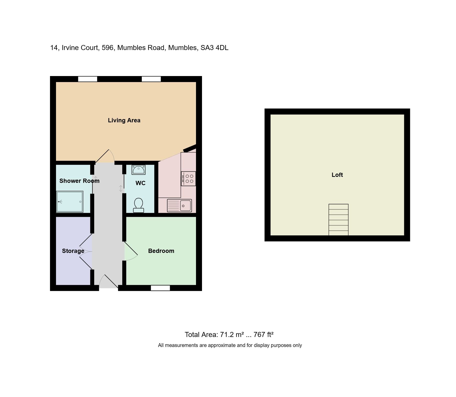 Flat 14, Irvine Court, Mumbles, Swansea floorplan