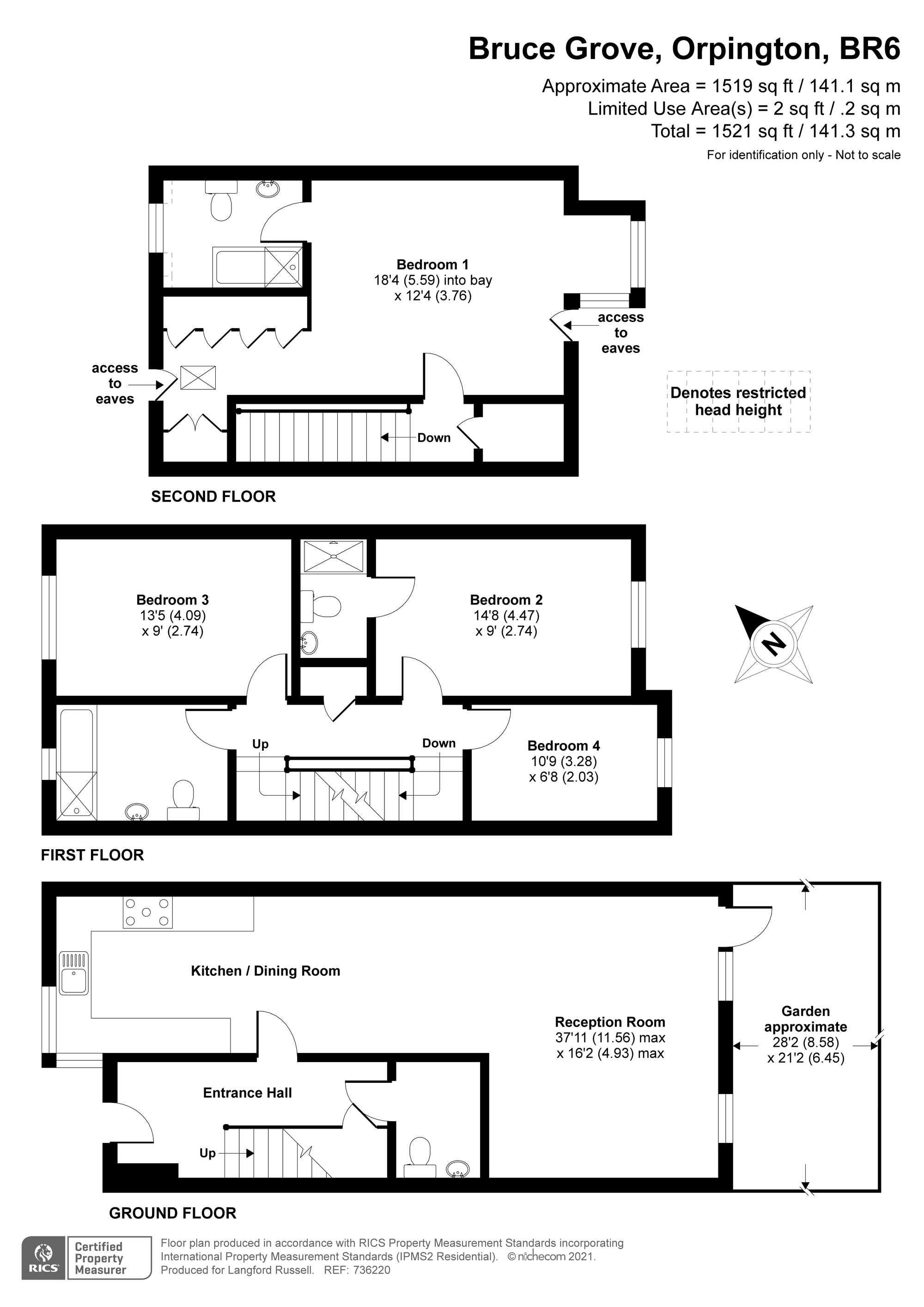 Bruce Grove, Orpington BR6, 4 bedroom end terrace house for sale