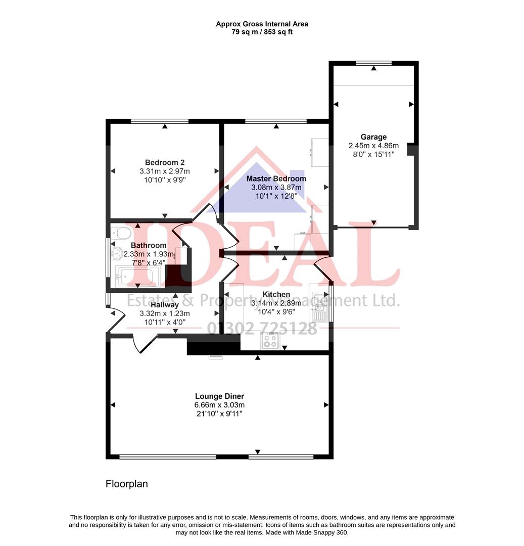 28, Newlands Avenue, Skellow, Doncaster floorplan