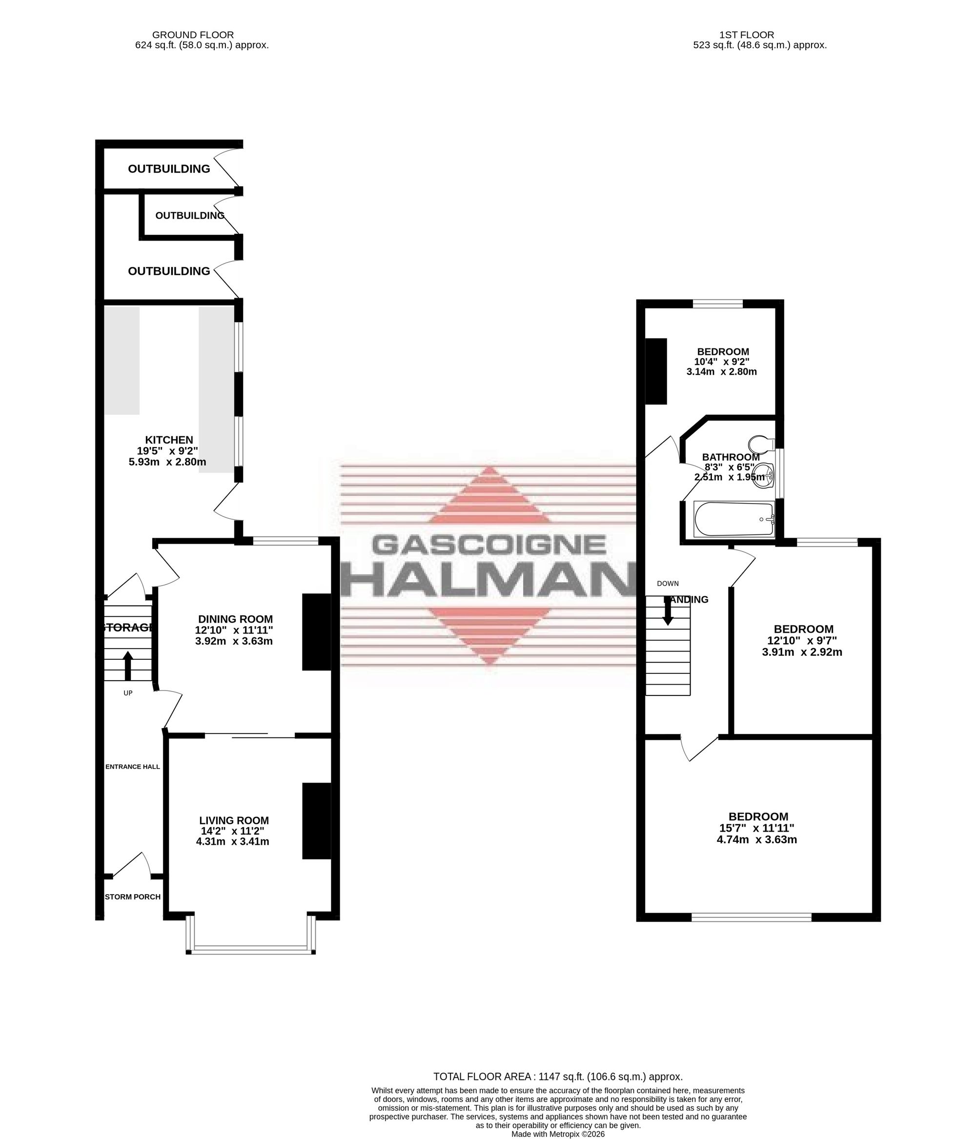 1 Haddon Grove, Sale floorplan