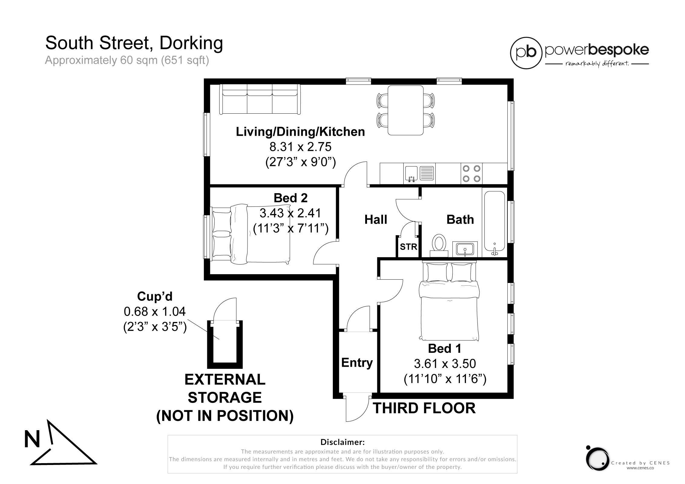 3, Haybarn House, 116-118, South Street, Dorking floorplan