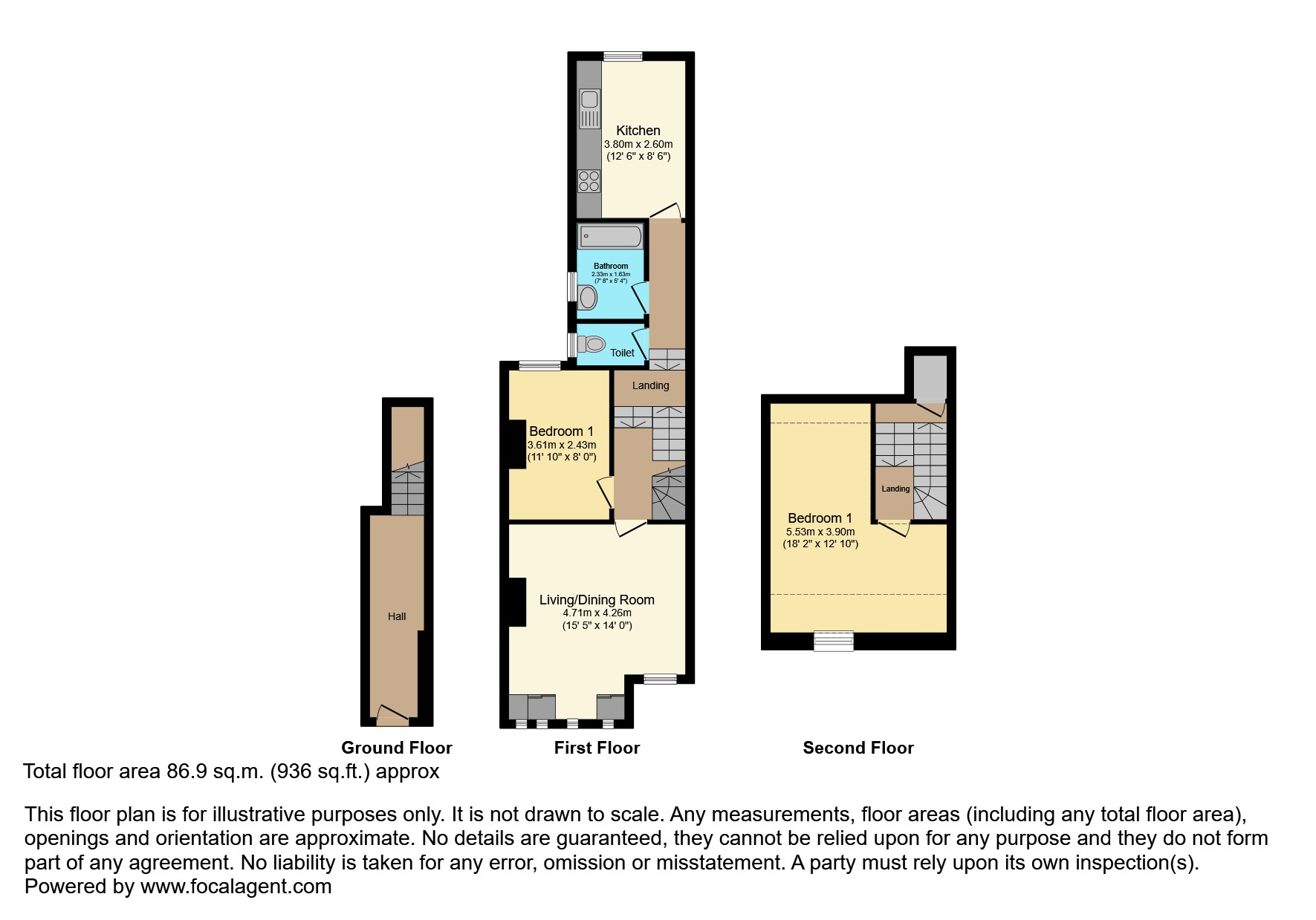 8a, Lower Addiscombe Road, Croydon floorplan