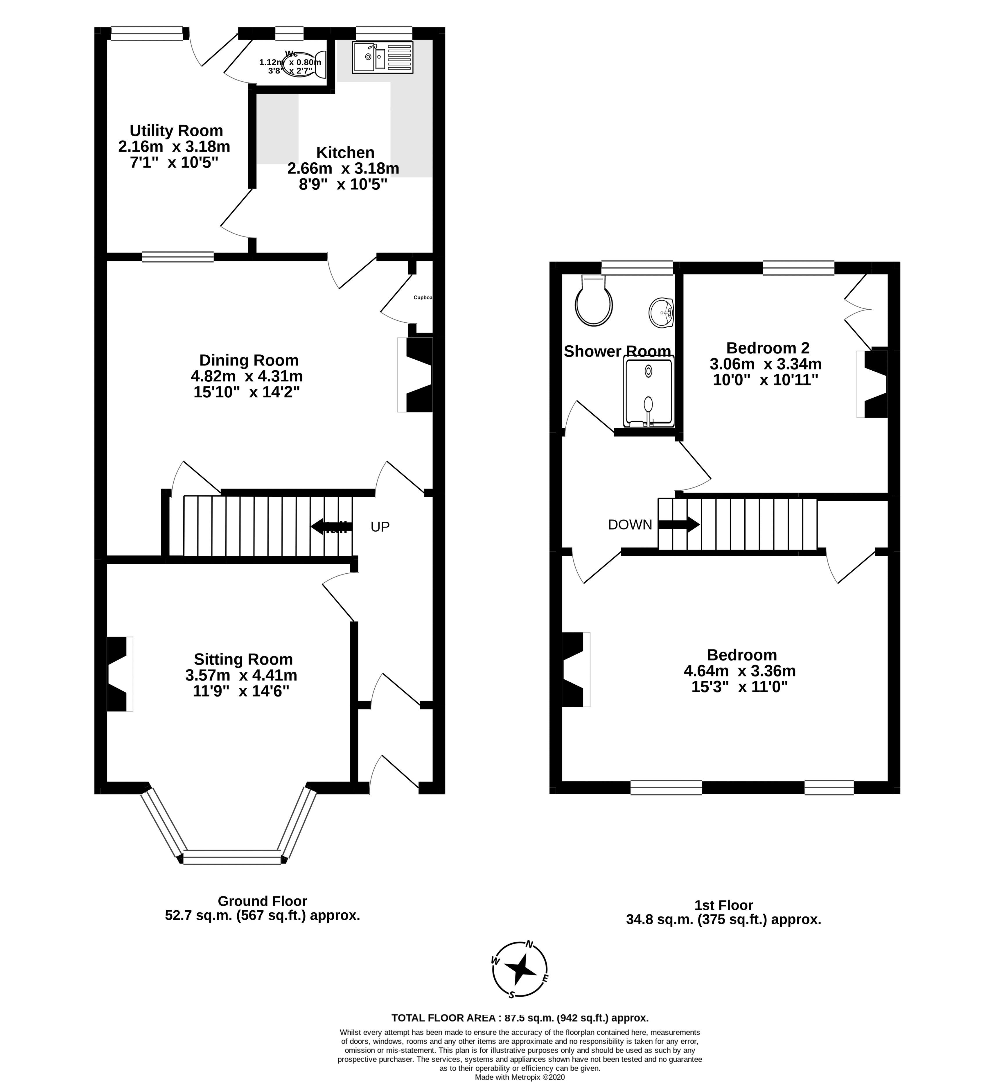 2 bed terraced house for sale in Woodville Road, Exmouth EX8 - Zoopla