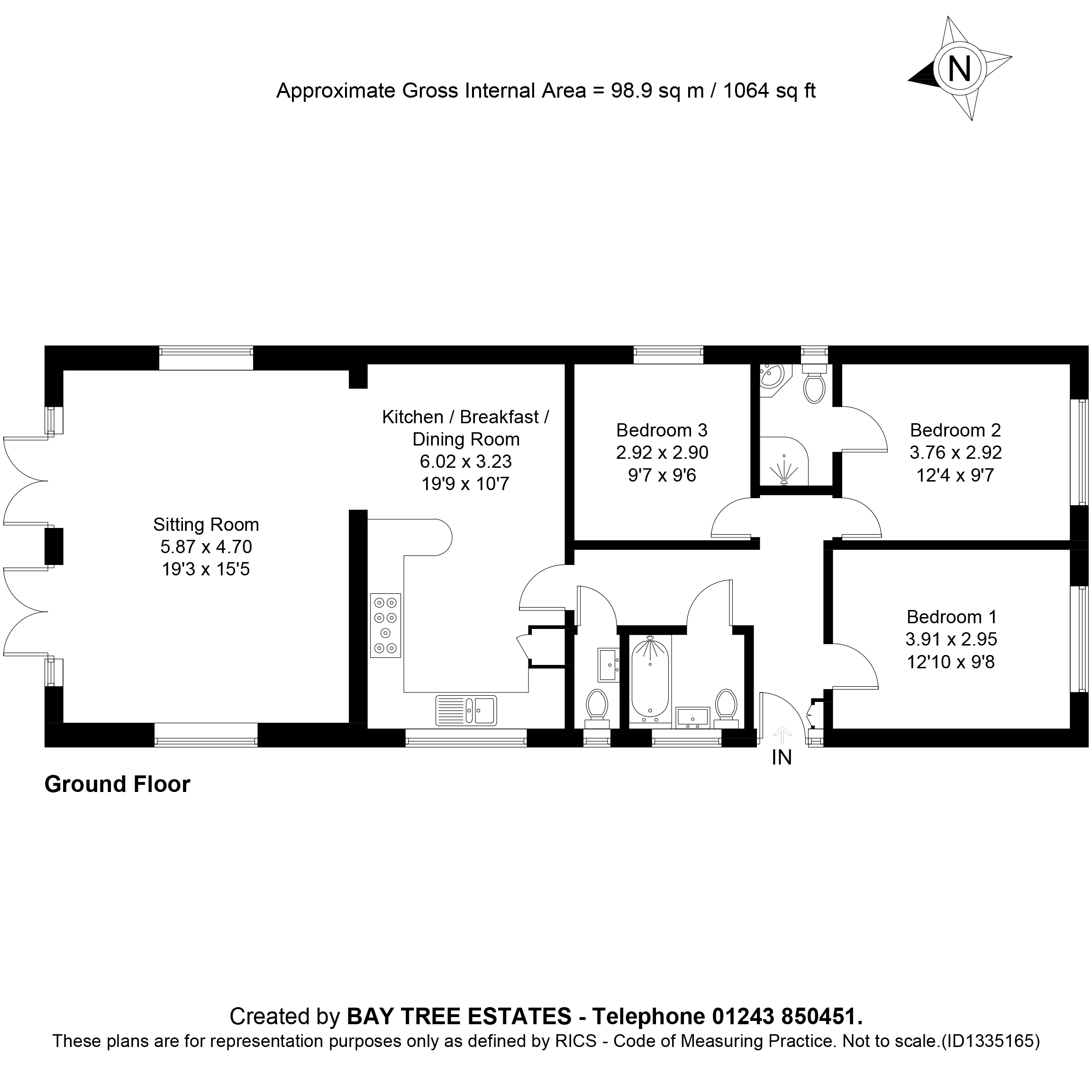 32, Ley Road, Felpham floorplan