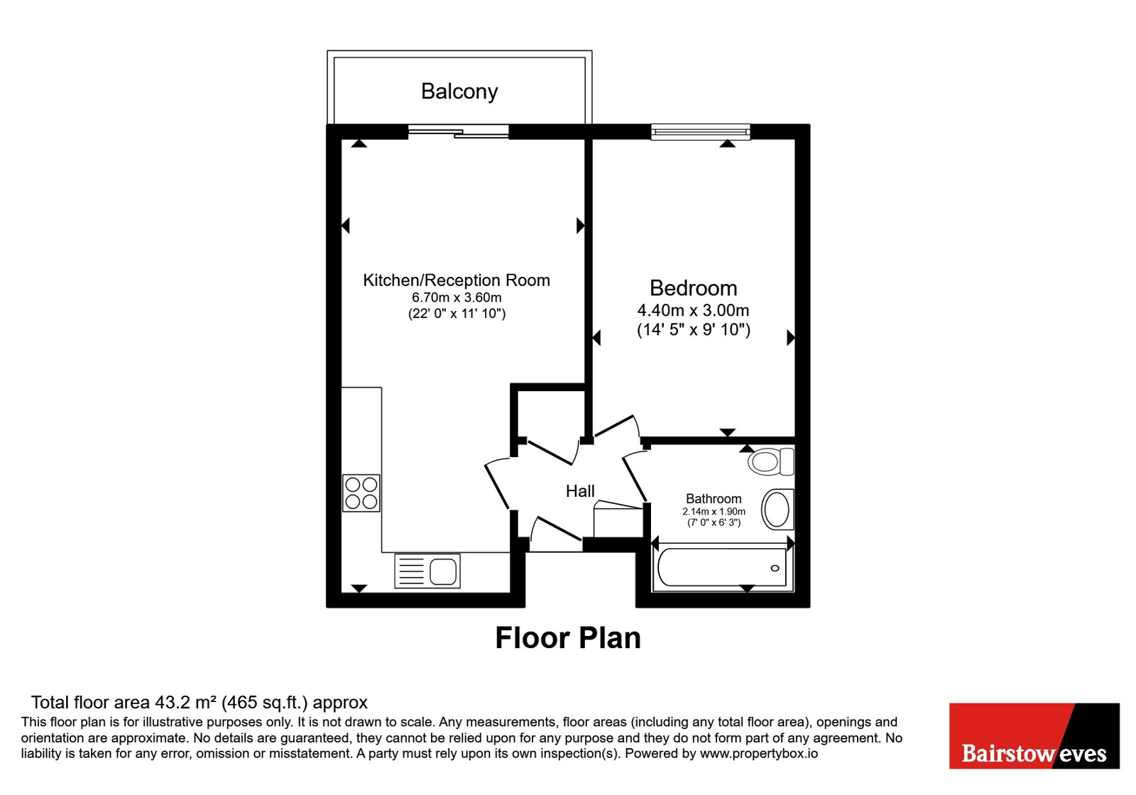 79 Gabrielle House 332-336,, Perth Road, Essex floorplan