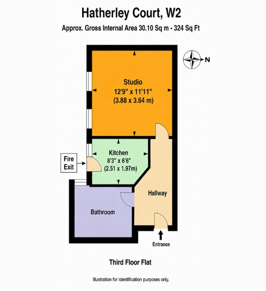 101, Hatherley Court, London floorplan