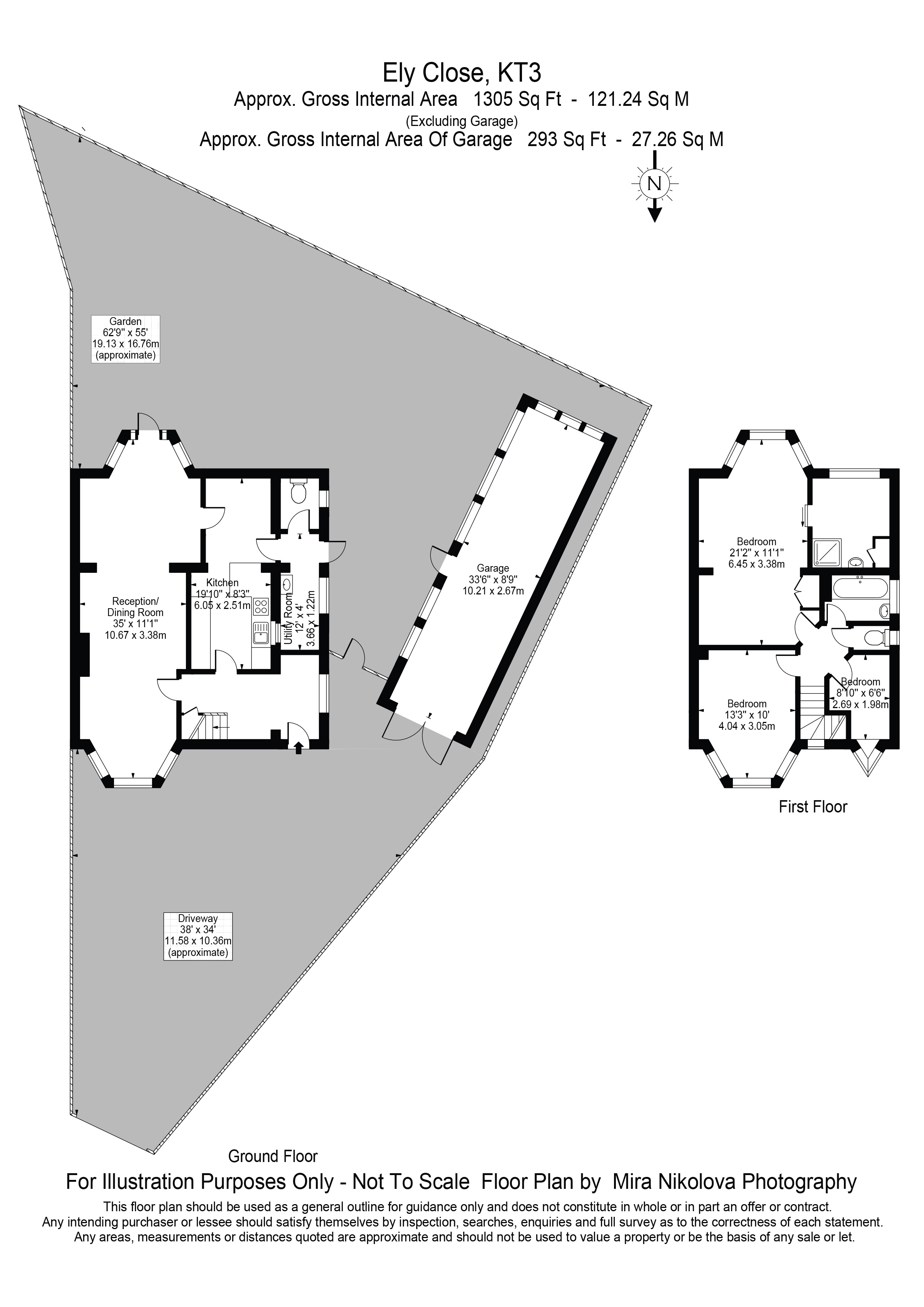 22, Ely Close, New Malden floorplan