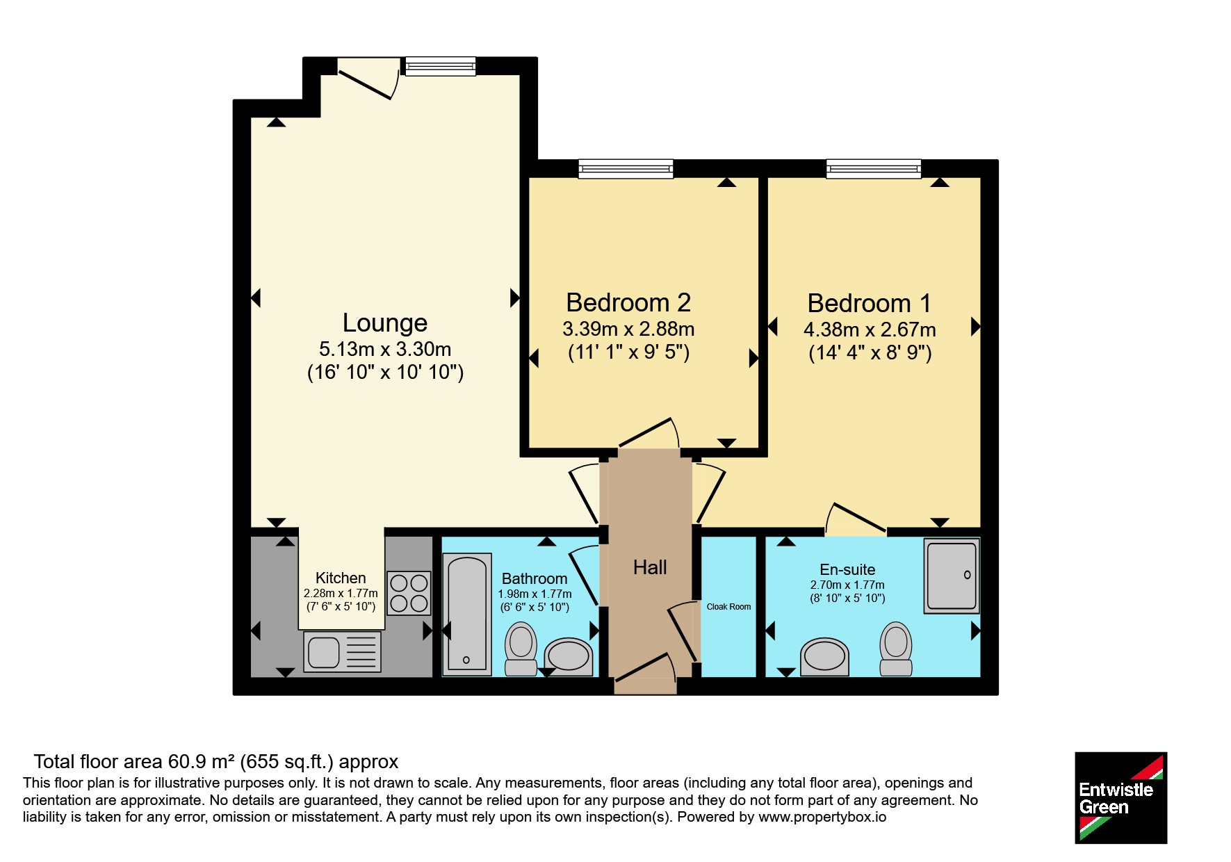 2, Hanover Court, Preston floorplan