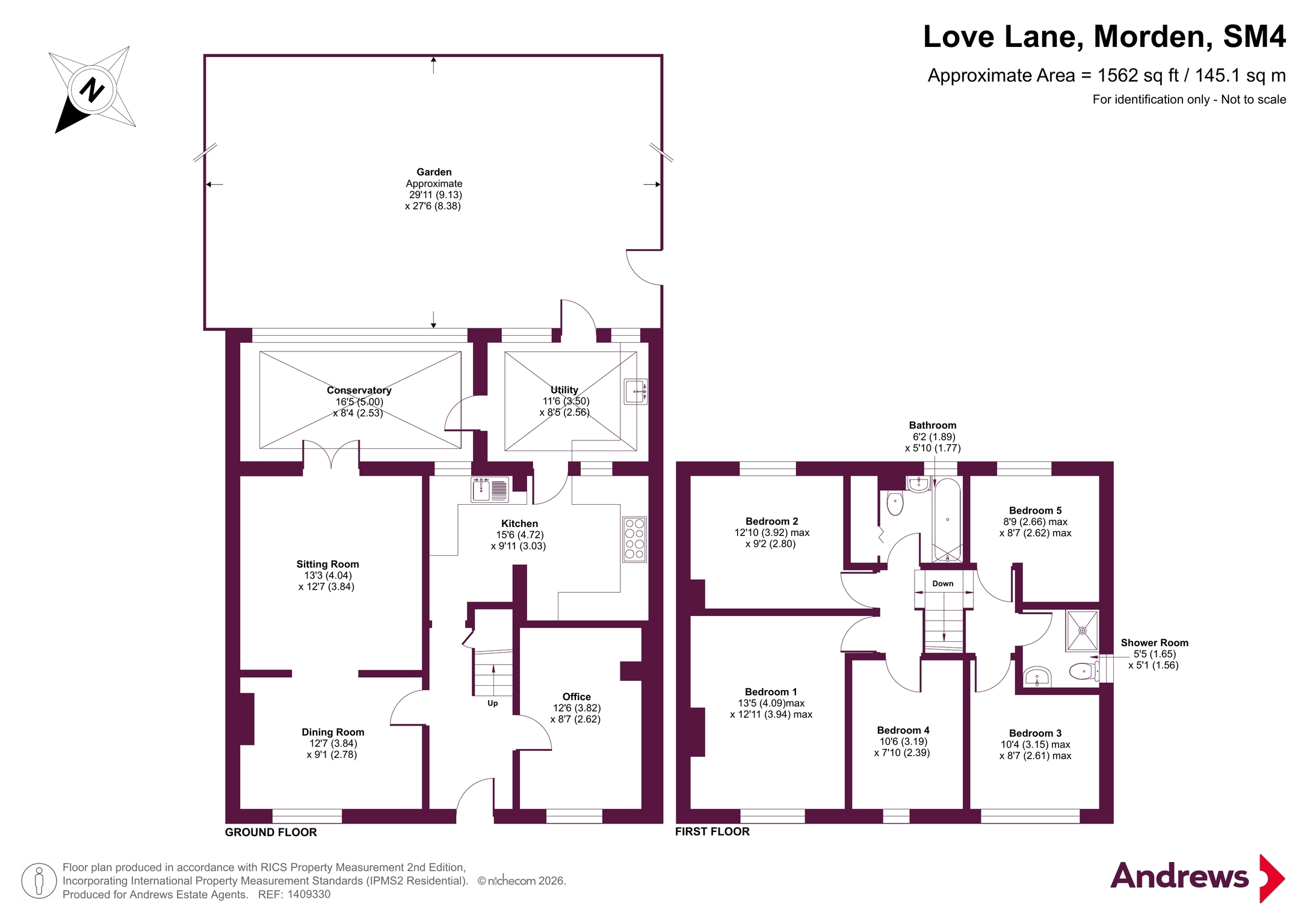 79, Love Lane, Morden floorplan