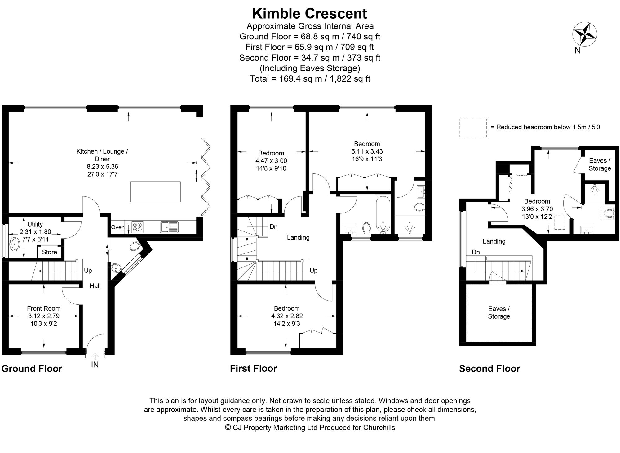 1D Kimble Crescent, Bushey floorplan