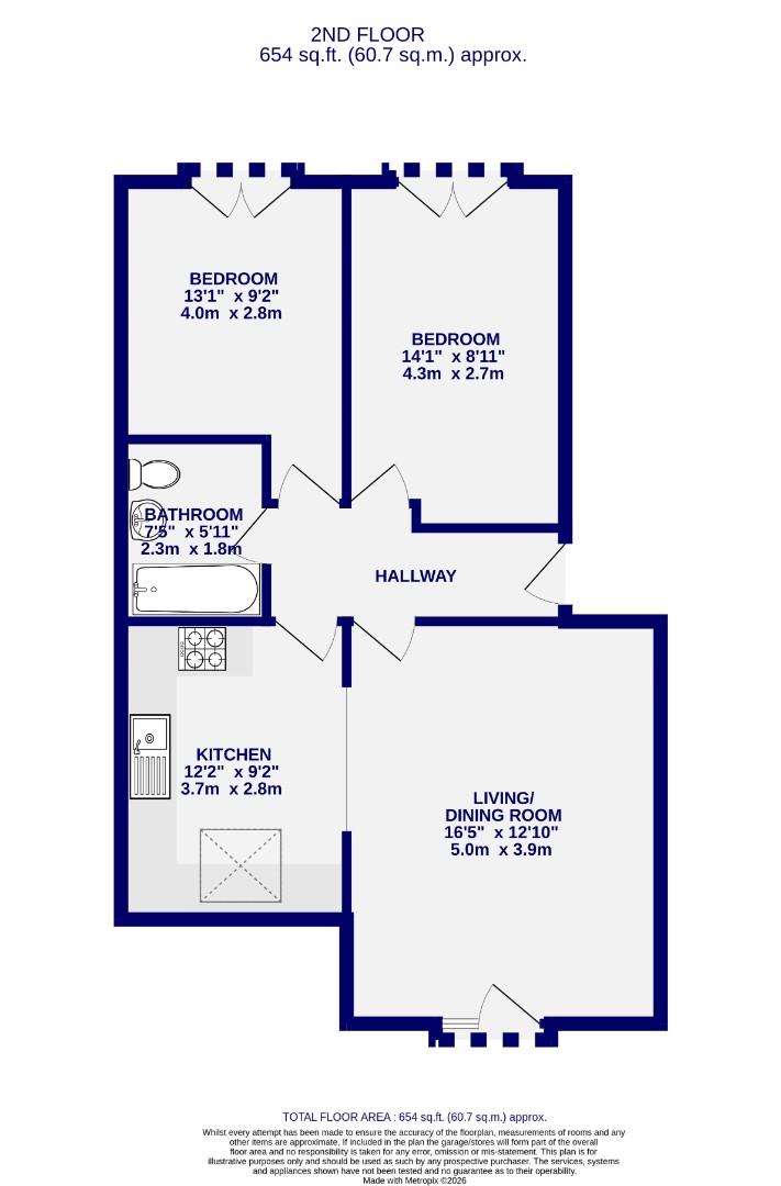 5 Ascot Court, Gale Lane, York floorplan