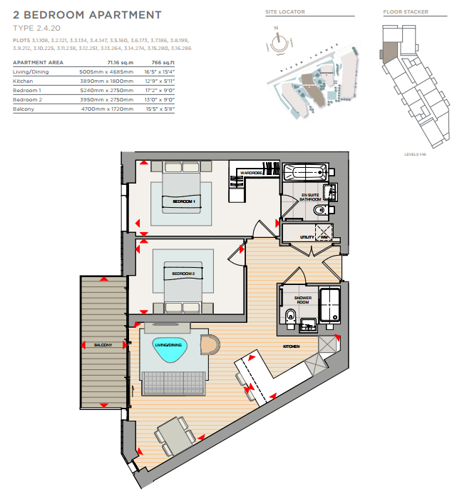 2 Bedrooms Flat to rent in Duke Of Wellington Avenue, Woolwich SE18