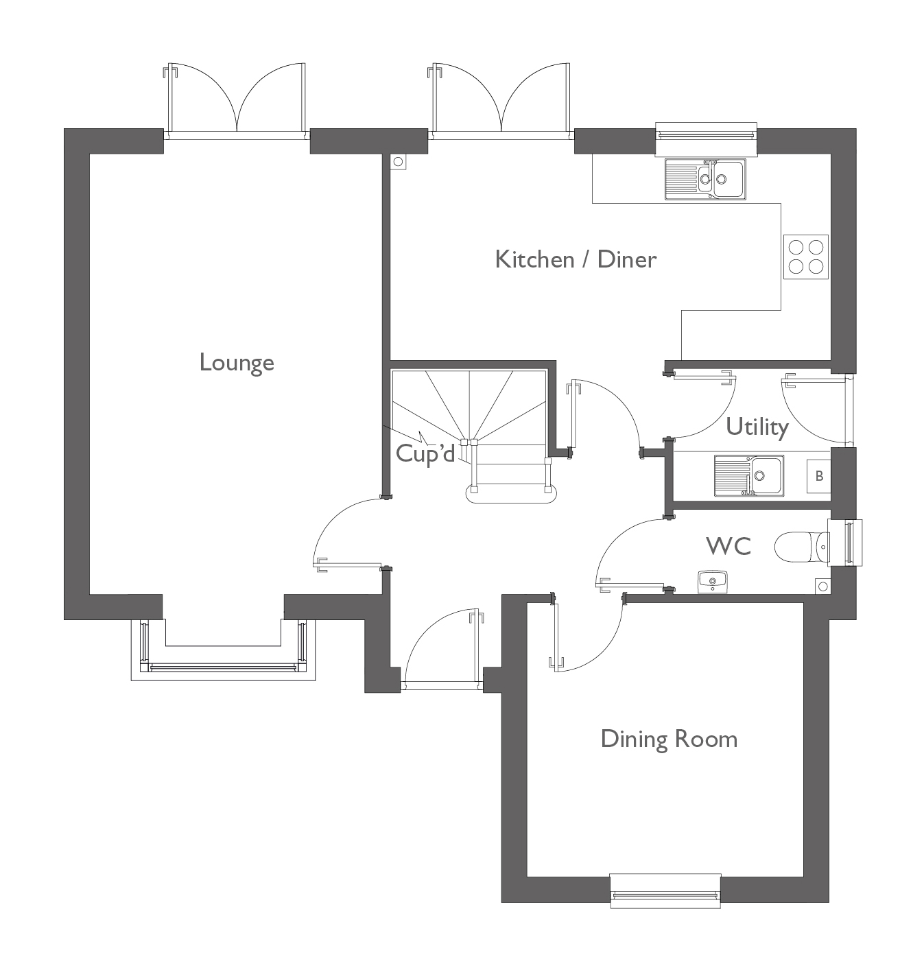 New home, 4 bed detached house for sale in Monckton Avenue, Lowestoft