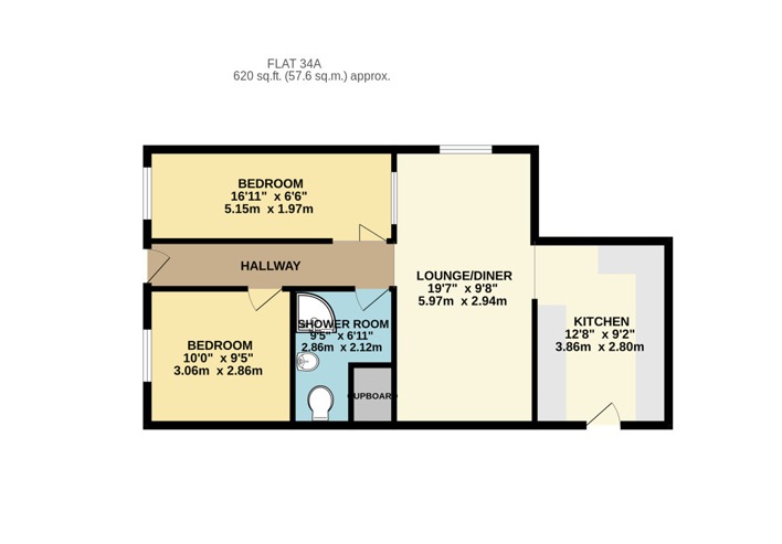 34a Goonwartha Road, Looe, Cornwall floorplan