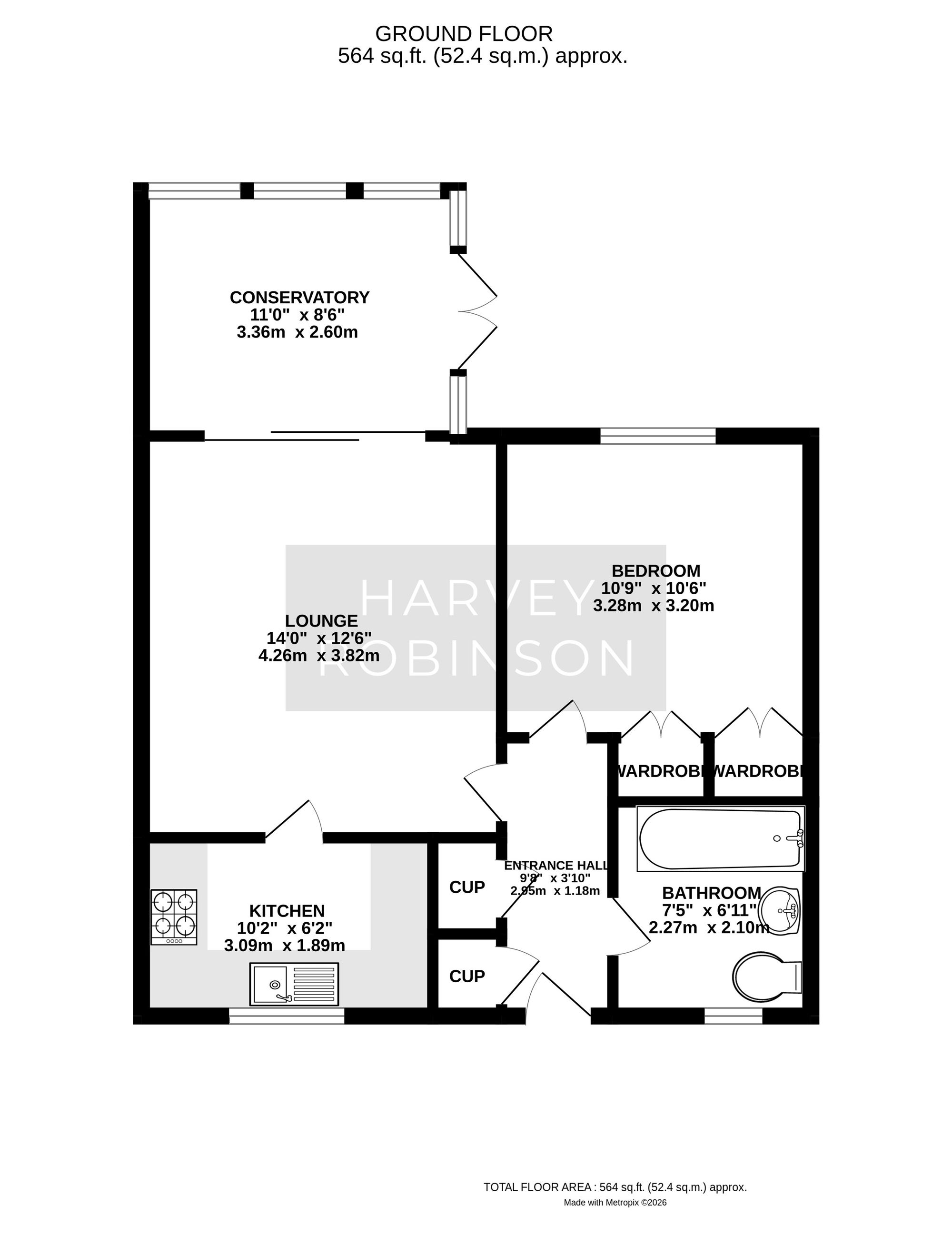 7 The Paddock, Huntingdon floorplan