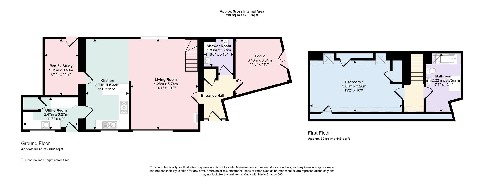 4 Little Hoe Barns Paradise Lane, Southampton floorplan