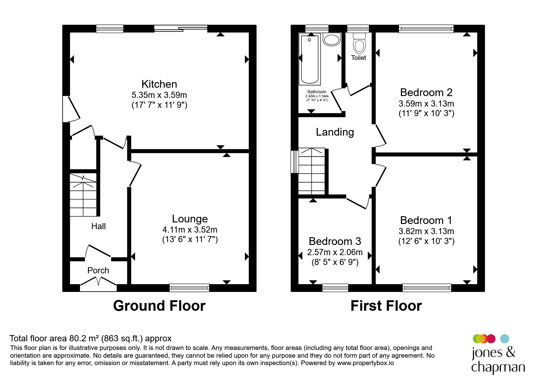 223, Holmlands Drive, Prenton floorplan