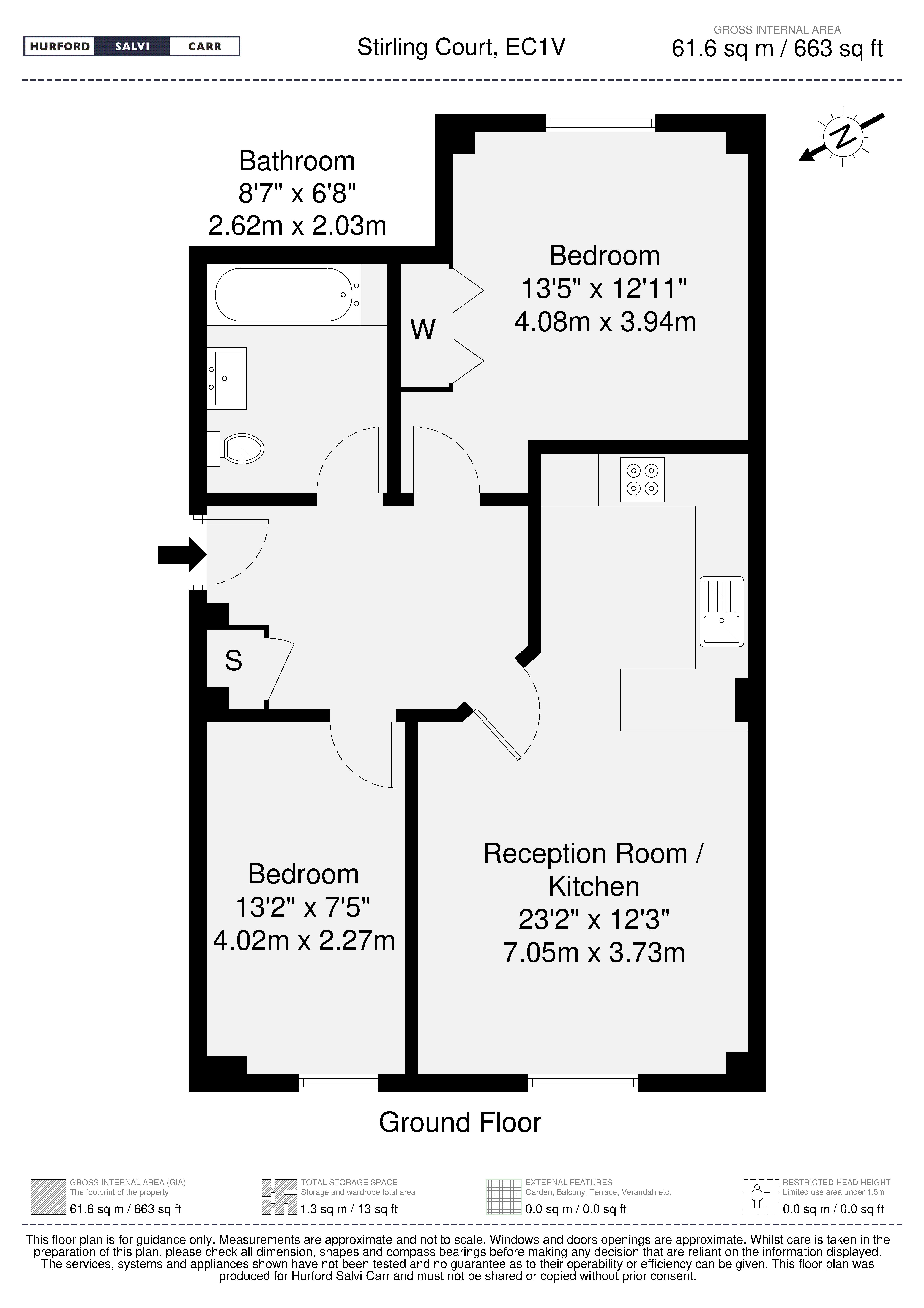 18 Stirling Court, 201, St John Street, London floorplan