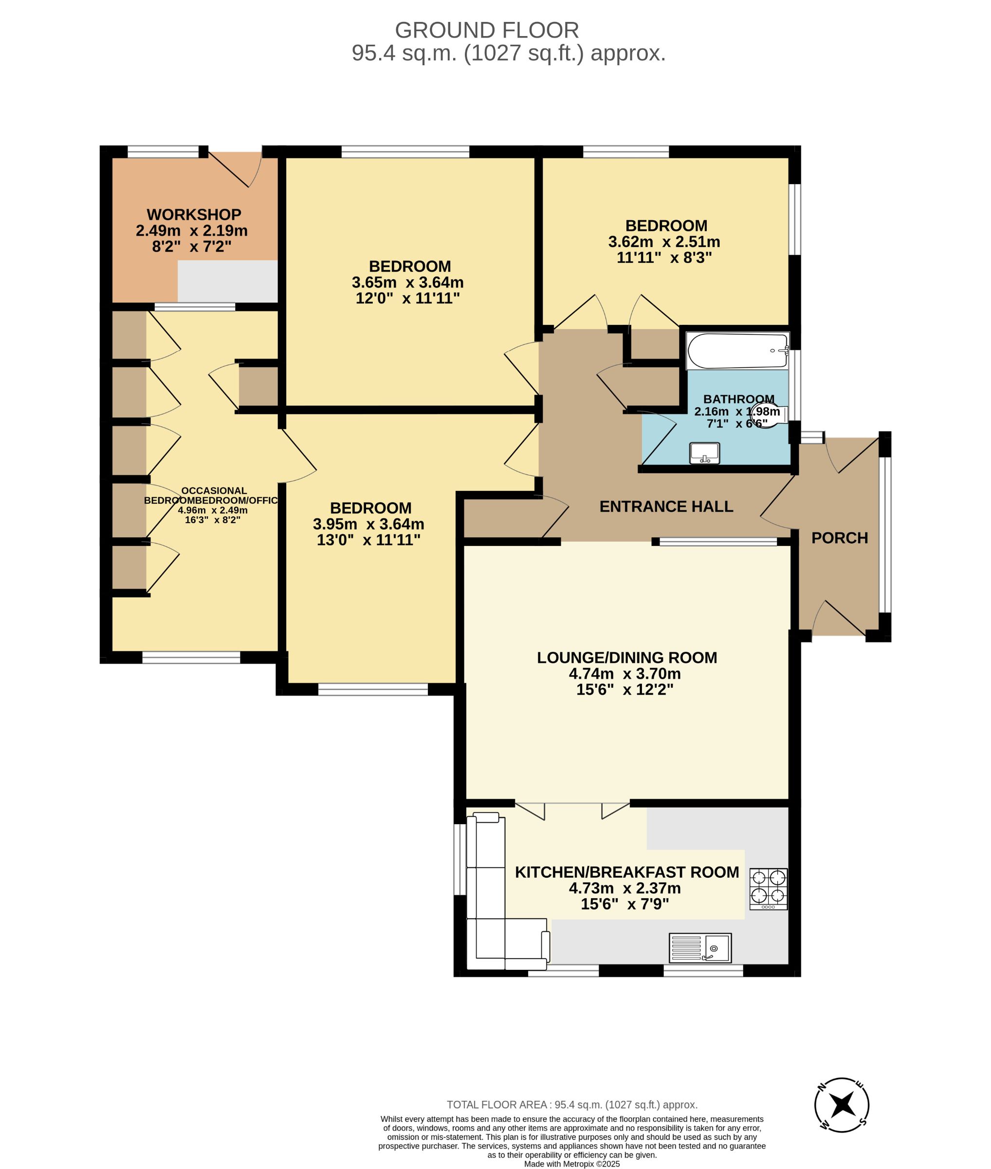 2 Edenvale Road, Paignton floorplan