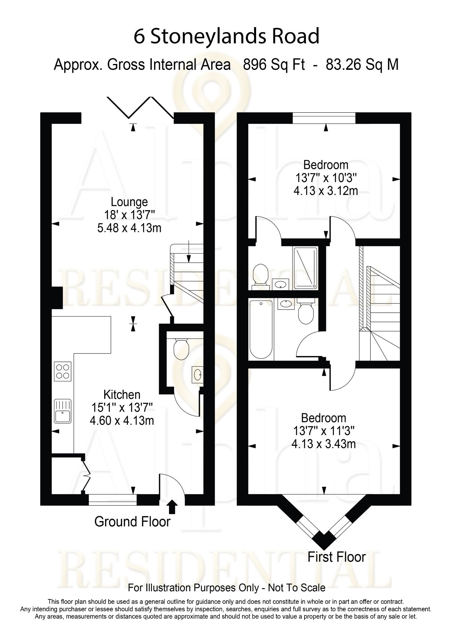 8, Johnson Close, Egham floorplan