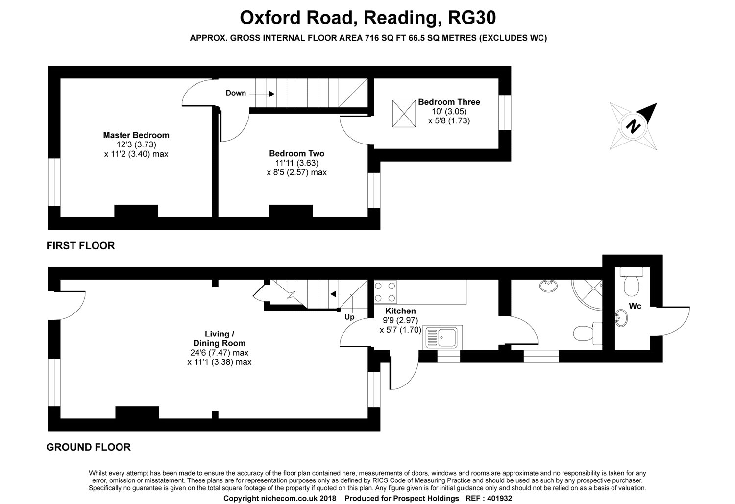 3 Bedrooms Terraced house for sale in Oxford Road, Reading, Berkshire RG30