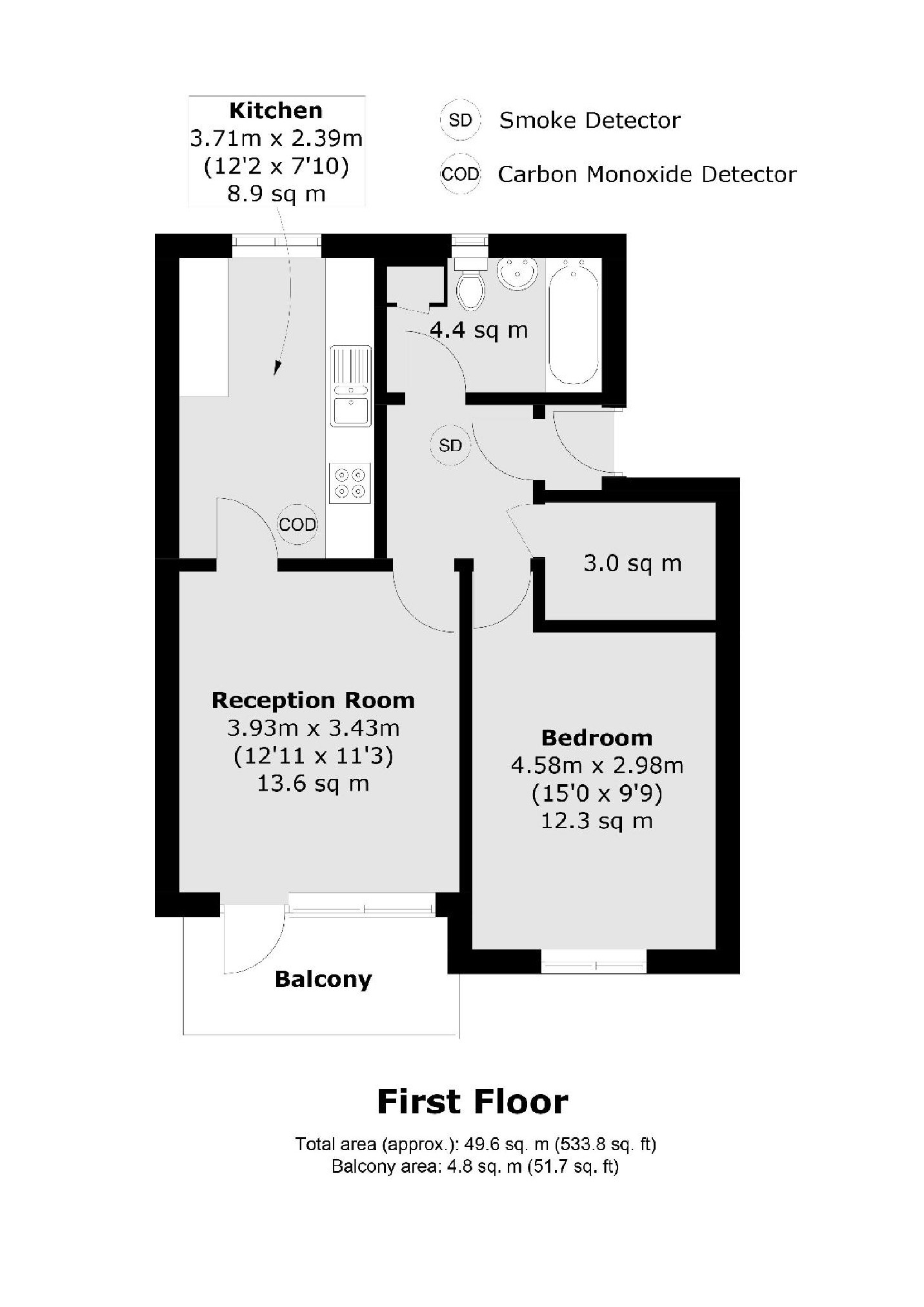 40, Laburnum Close, London floorplan