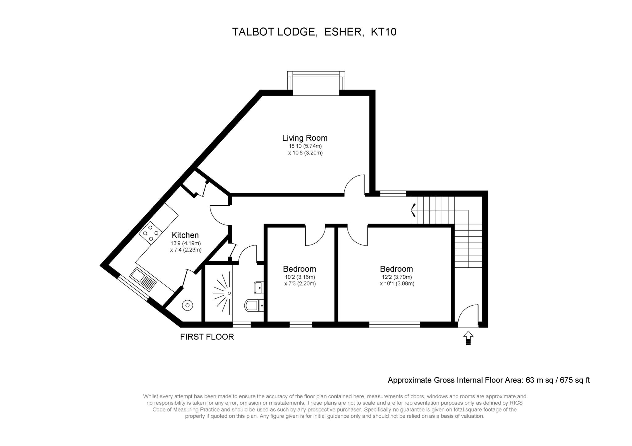 30 Talbot Lodge, West End Lane, Esher floorplan