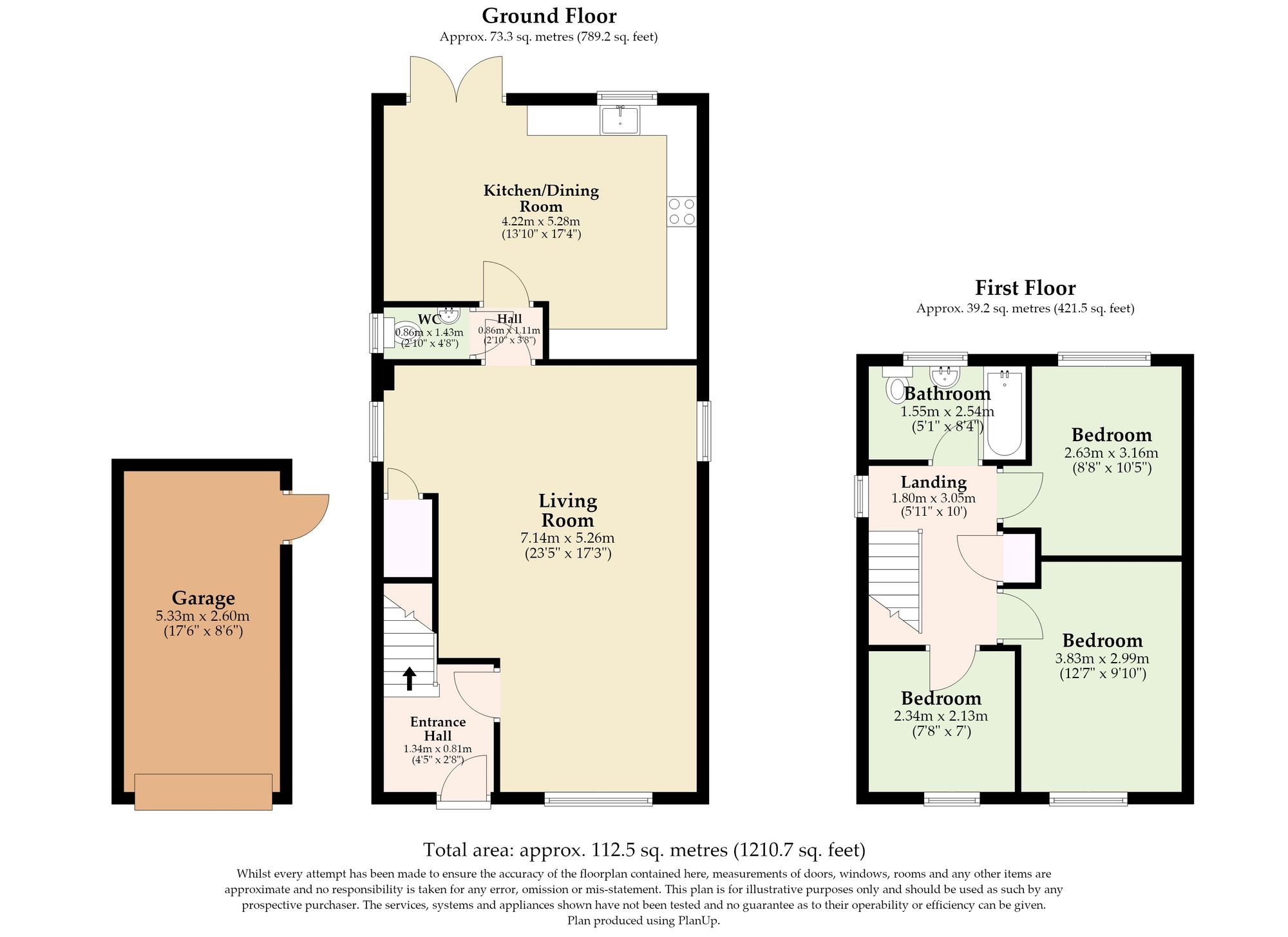 2 Oatlands Close, Lowestoft floorplan