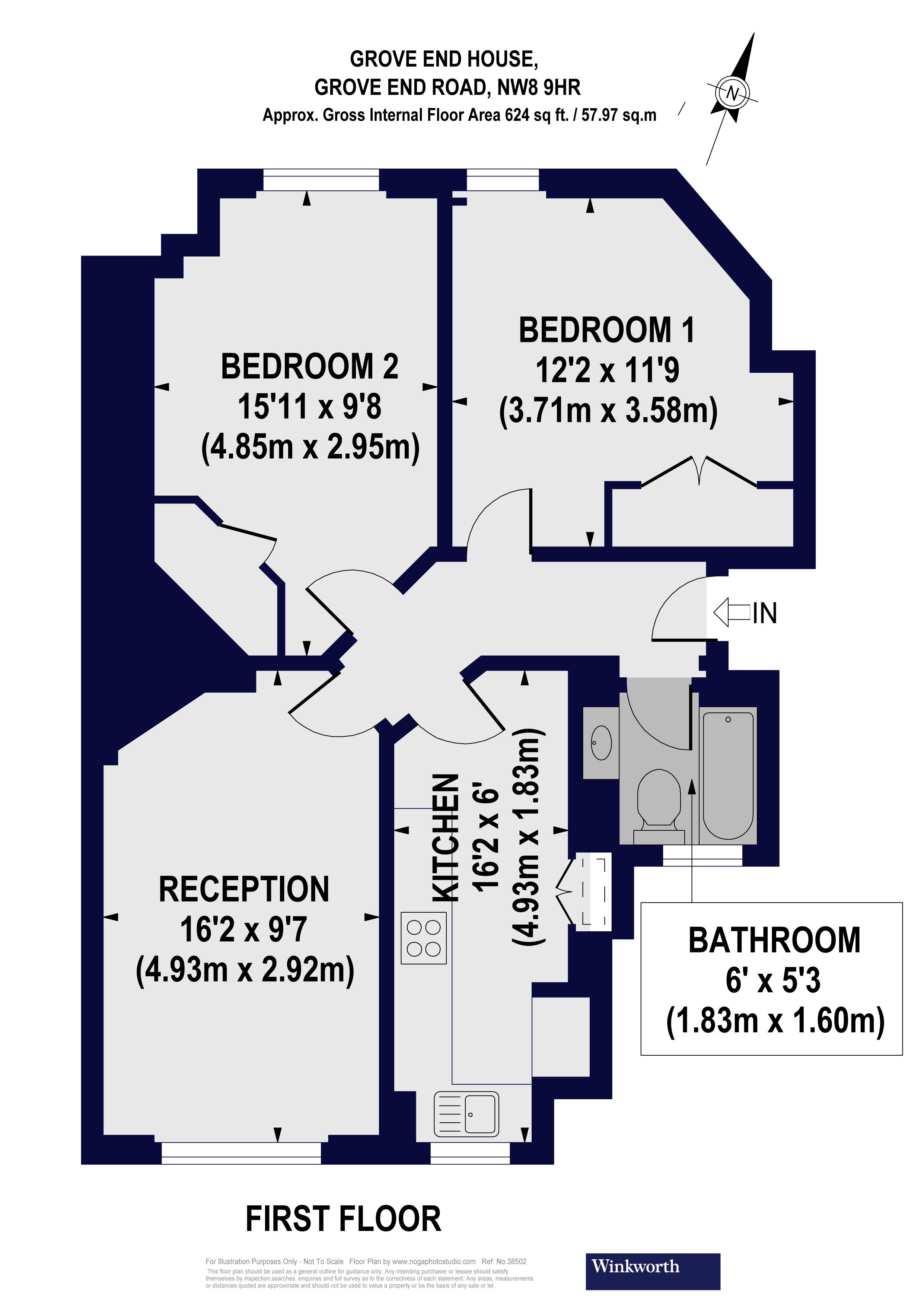 1L, Grove End House, St John's Wood floorplan
