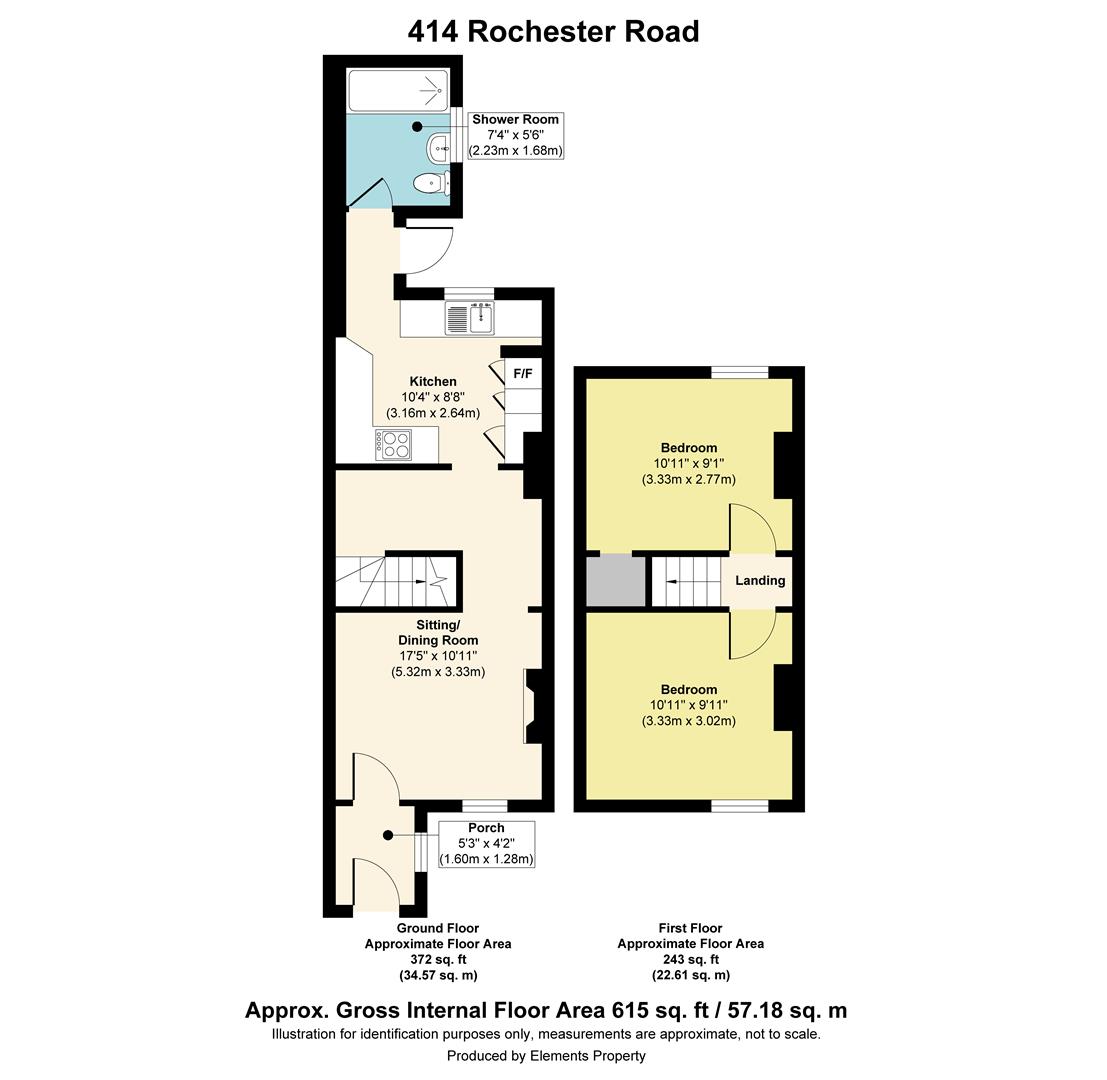 Scarborough Terrace, Rochester Road, Burham floorplan
