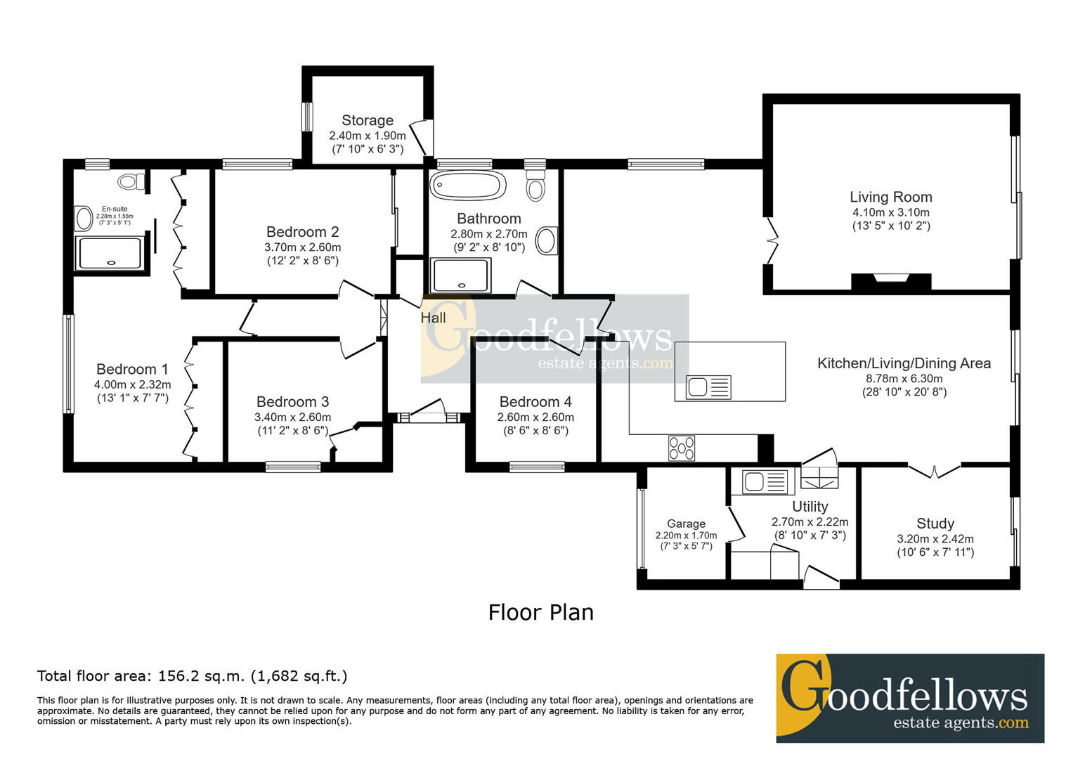 9, Chester Close, Ponteland floorplan