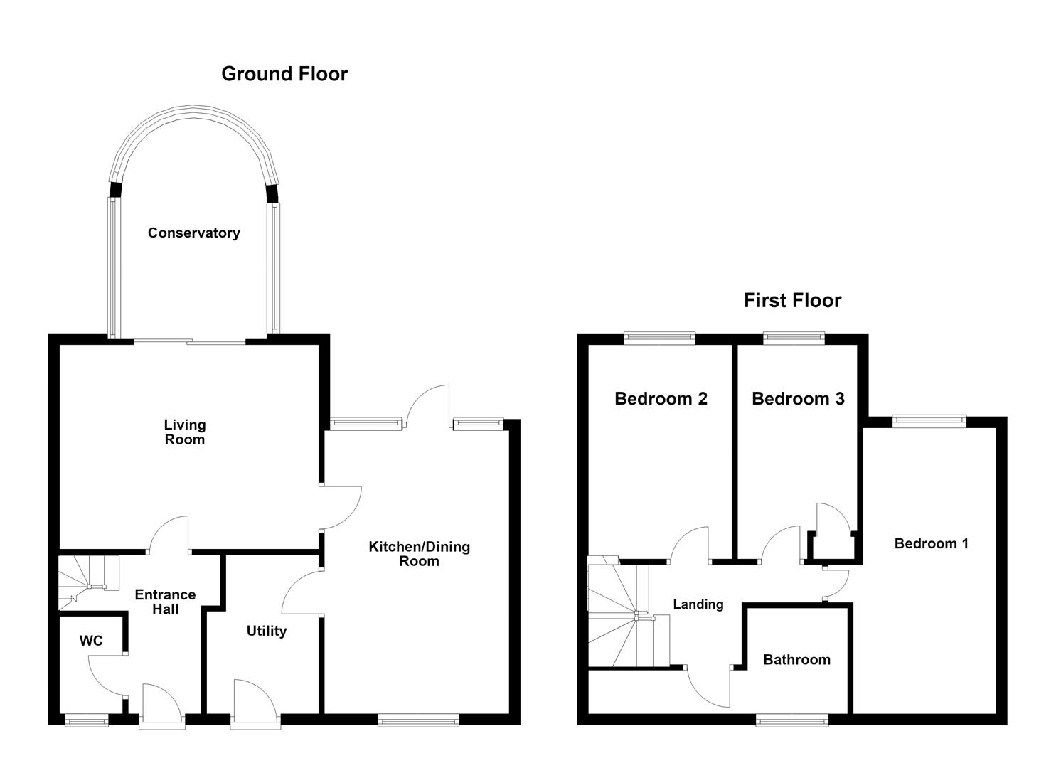 39, Epsom Walk, Corby floorplan