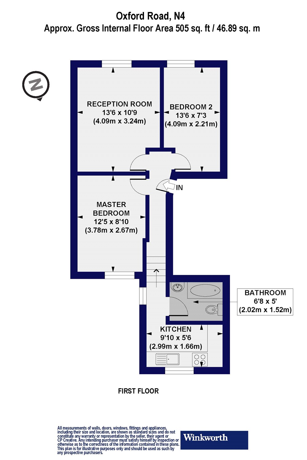 2 Bedrooms Flat for sale in Oxford Road, London N4